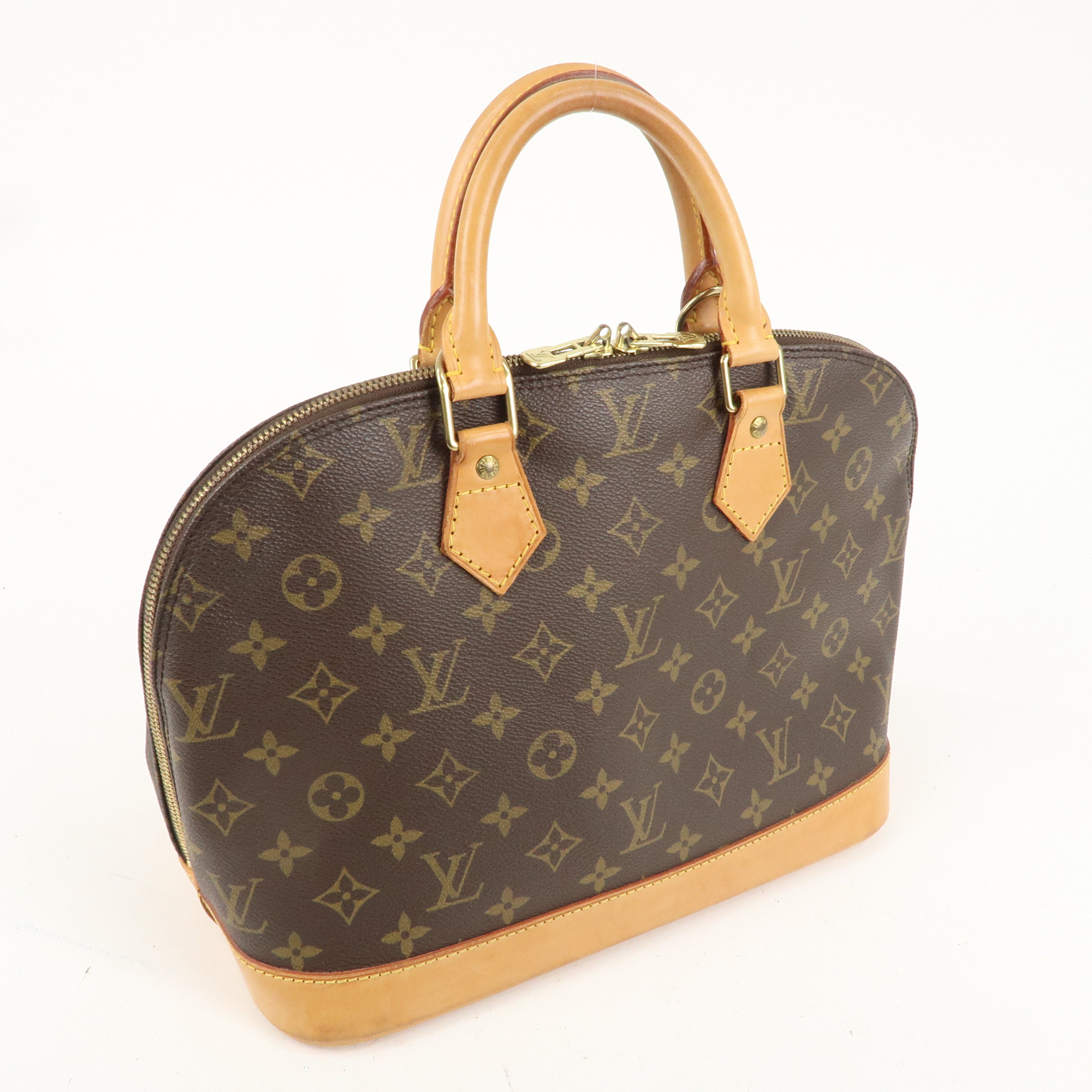 Louis Vuitton Monogram Alma Hand Bag Brown M51130