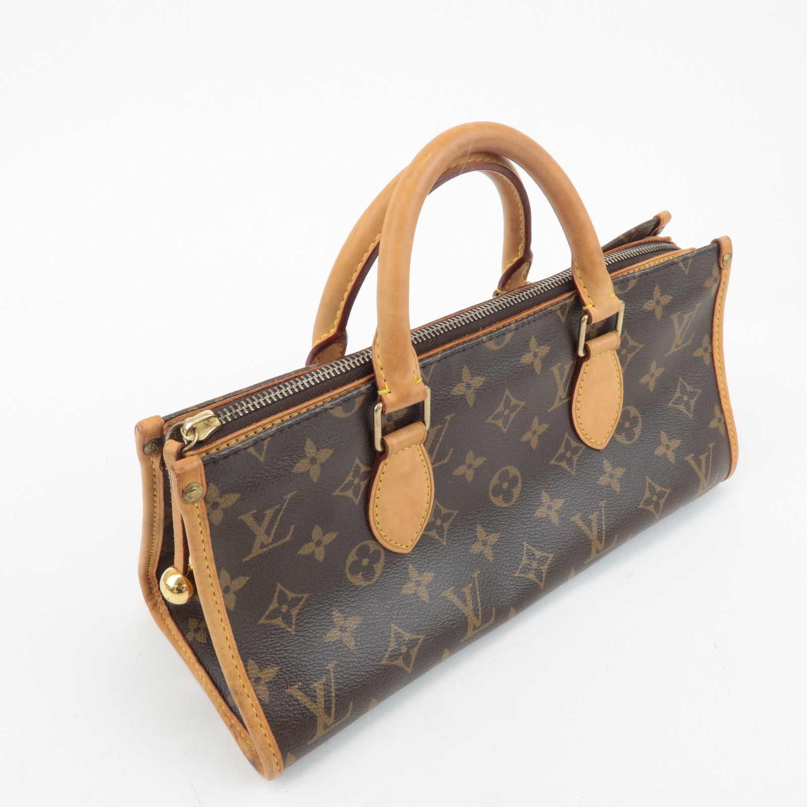 Louis Vuitton Monogram Popincourt Hand Bag Brown M40009 Used