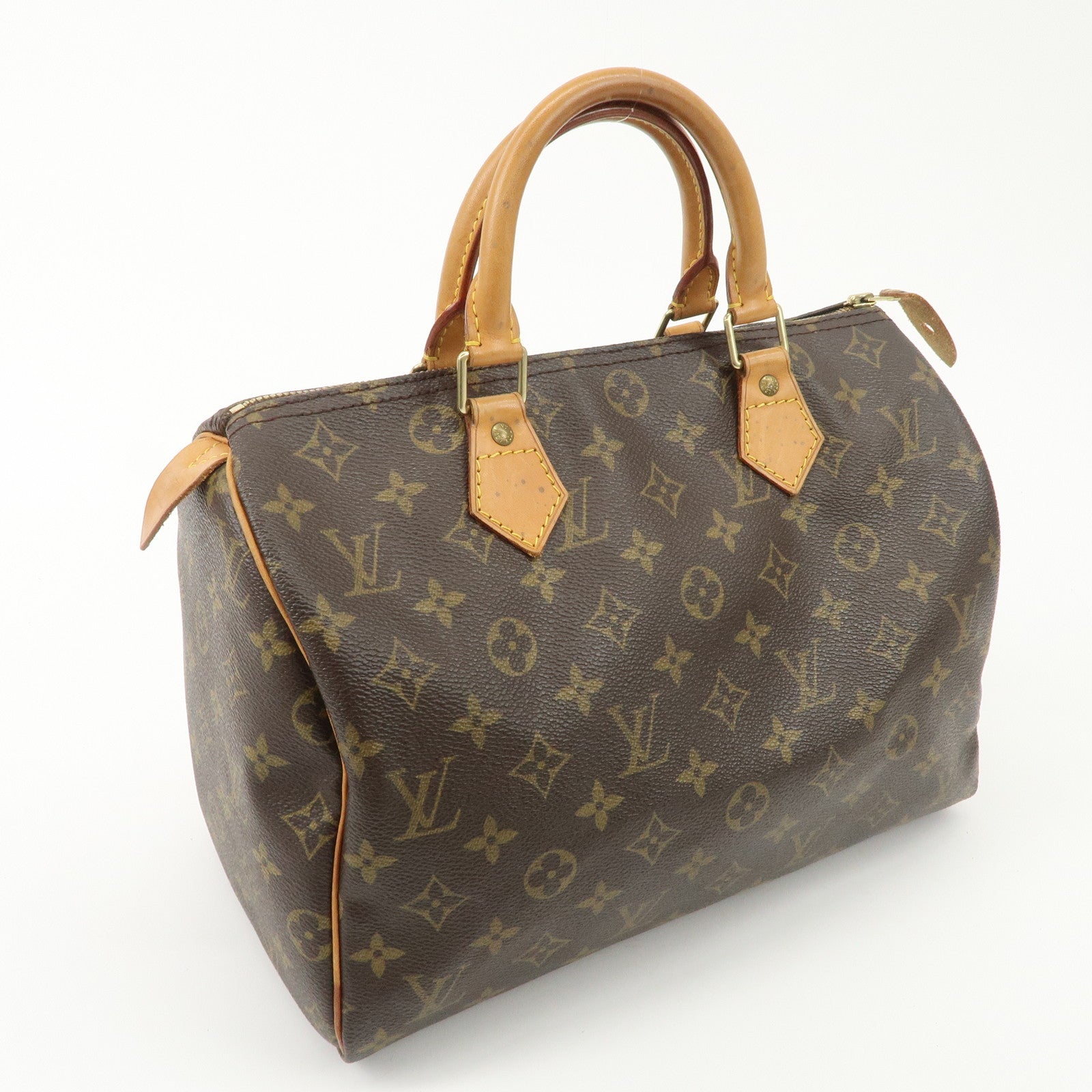 Louis Vuitton Monogram Speedy 30 Hand Bag Boston Bag M41526 Used