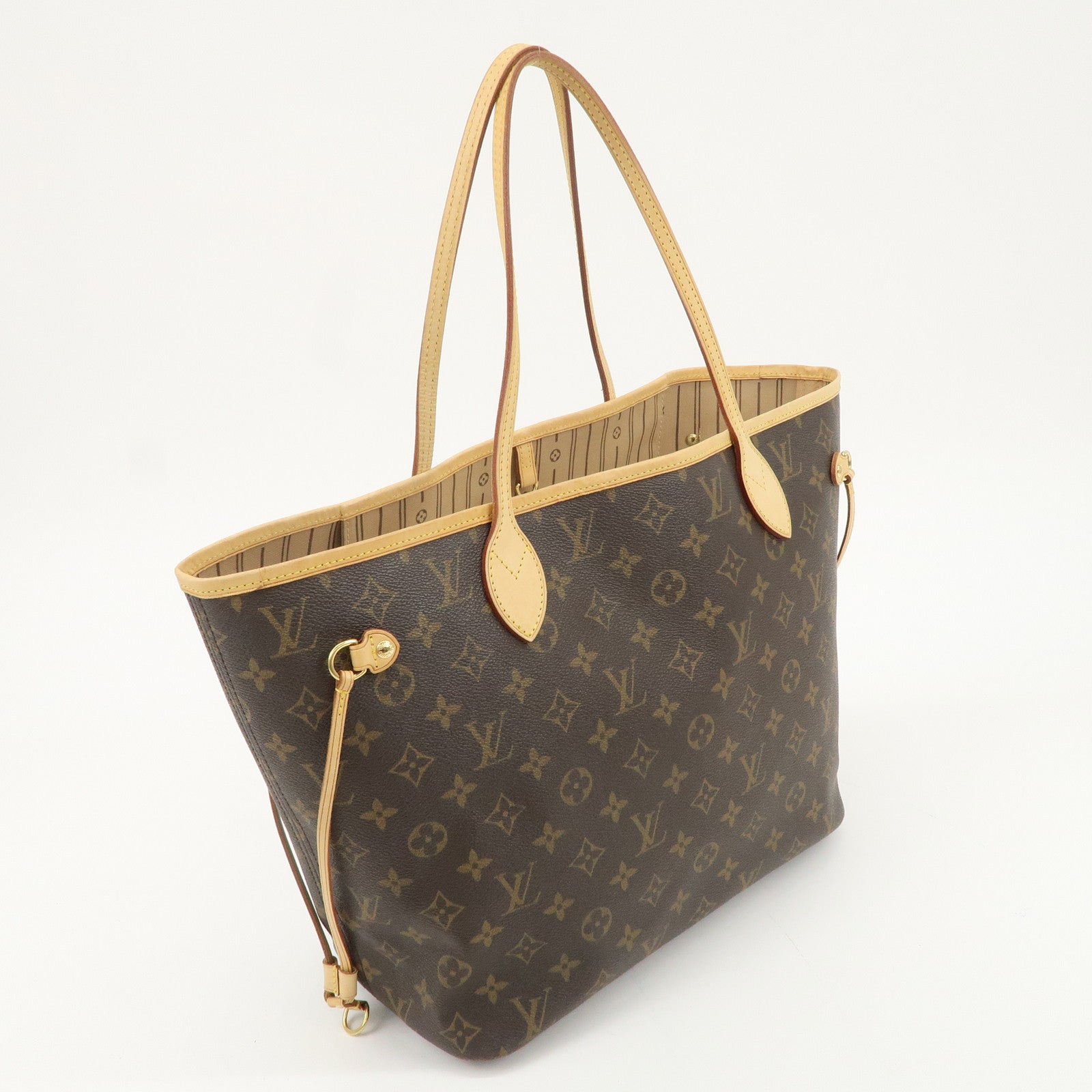 Louis Vuitton Monogram Neverfull MM Tote Bag Brown M40156 Used