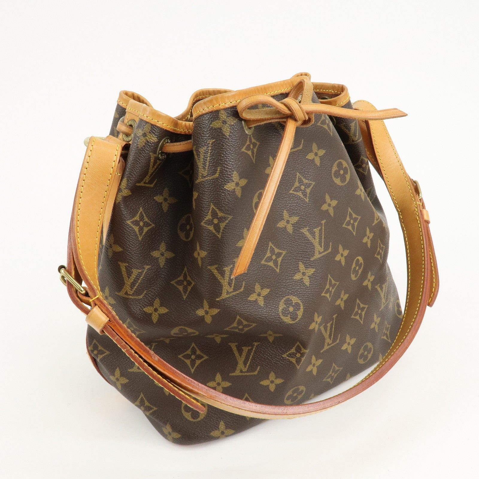 Louis Vuitton Monogram Petit Noe Shoulder Bag Brown M42226 Used