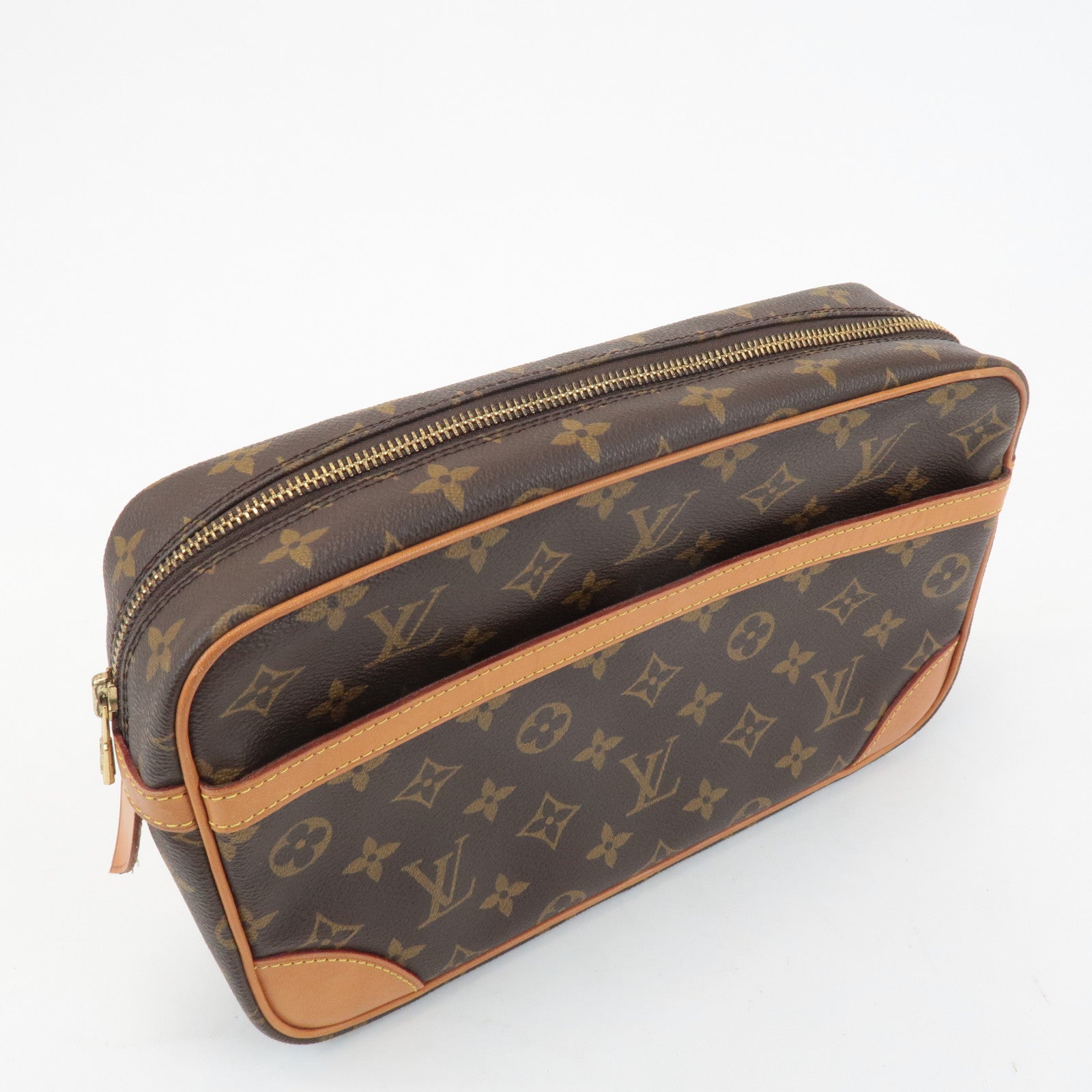 Louis Vuitton Monogram Compiegne 28 Pouch Clutch Bag M51845 Used