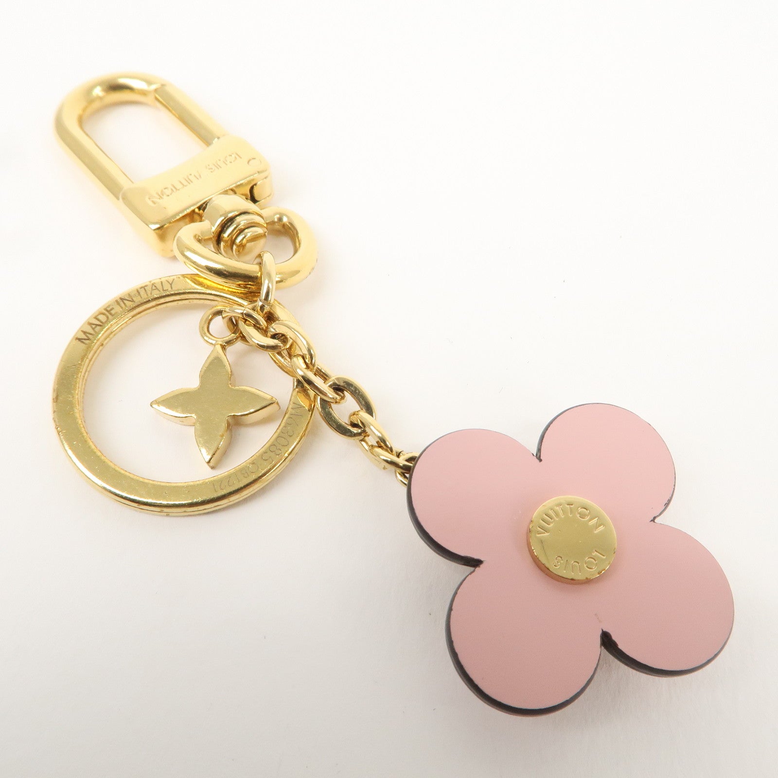 Louis Vuitton Key Chain Blooming Flower BB Bag Charm Pink M63085