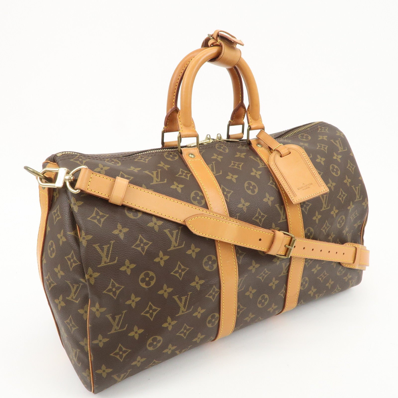 Louis Vuitton Monogram Keep All 45 Boston Bag M41418 Used