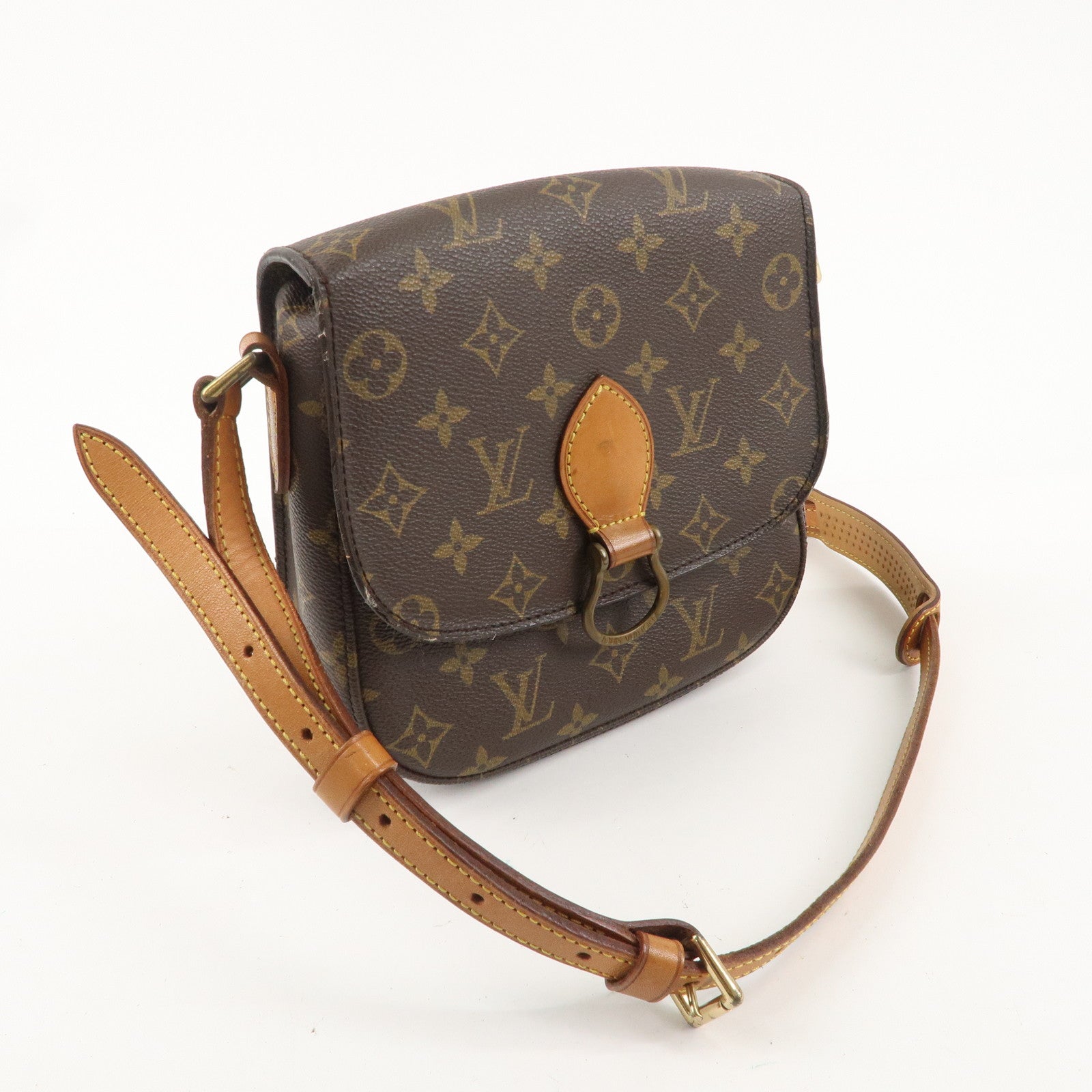 Louis Vuitton Monogram Saint Cloud MM Shoulder Bag Brown M51243