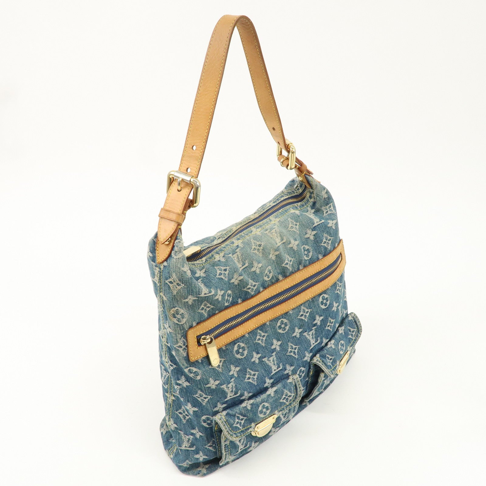 Louis Vuitton Monogram Denim Baggy GM Shoulder Bag M95048