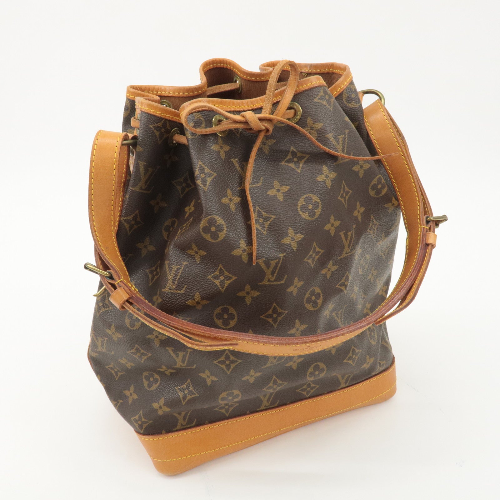 Louis Vuitton Monogram Noe Shoulder Bag Hand Bag Brown M42224 Used