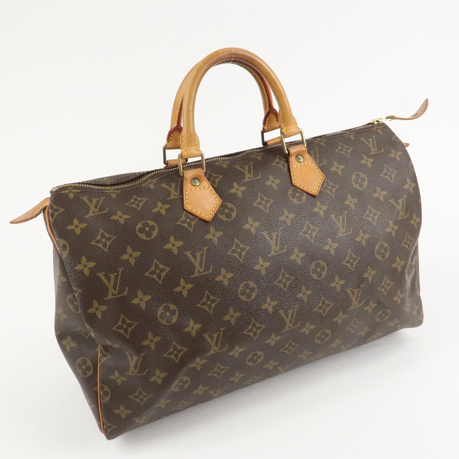 Louis Vuitton Monogram Speedy 40 Hand Bag Boston Bag M41522 Used