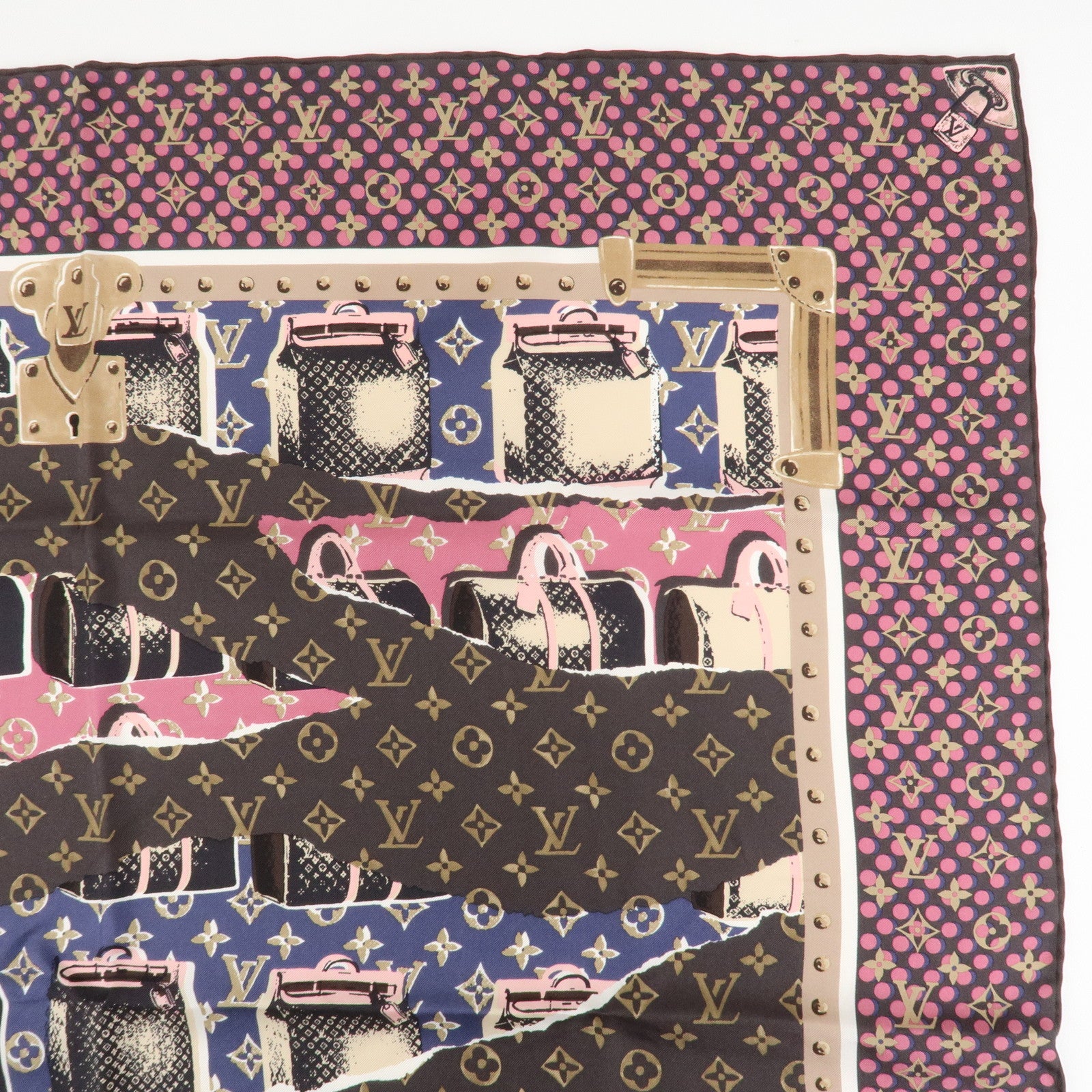 Louis Vuitton Monogram 100% Silk Scarf Monogram Wall Paper Print