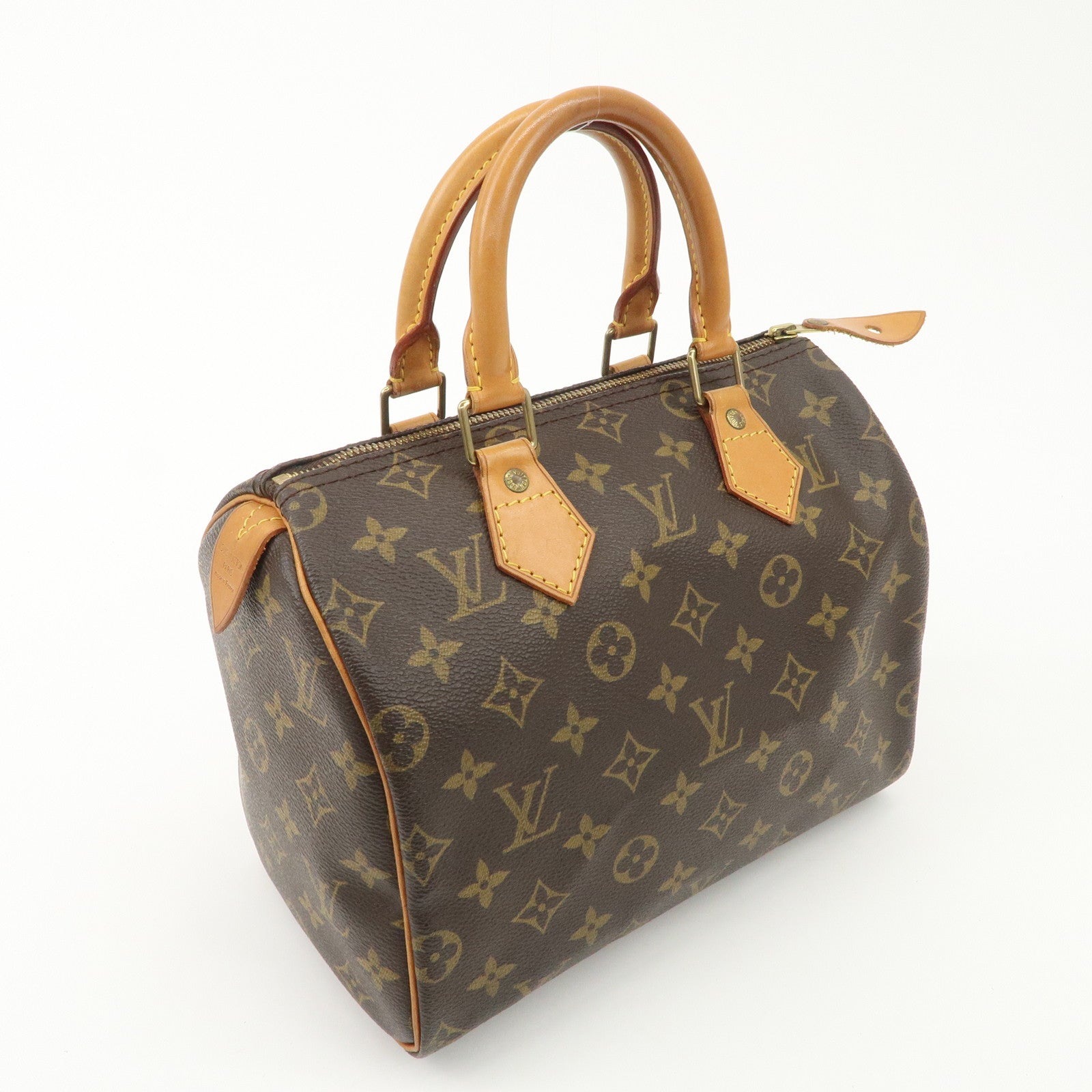 Louis Vuitton Monogram Speedy 25 Hand Bag Boston Bag M41528 Used