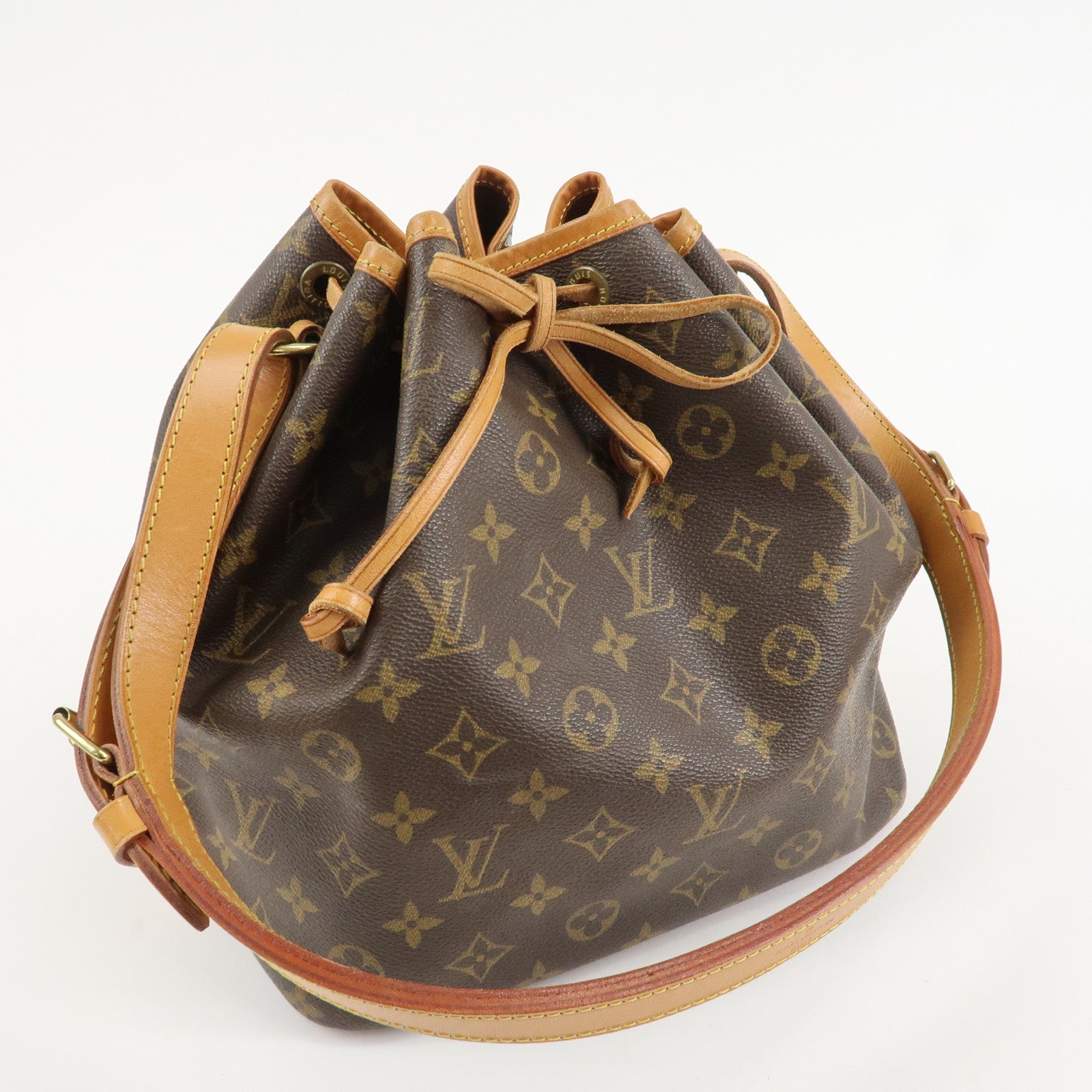 Louis Vuitton Monogram Petit Noe Shoulder Bag Brown M42226 Used