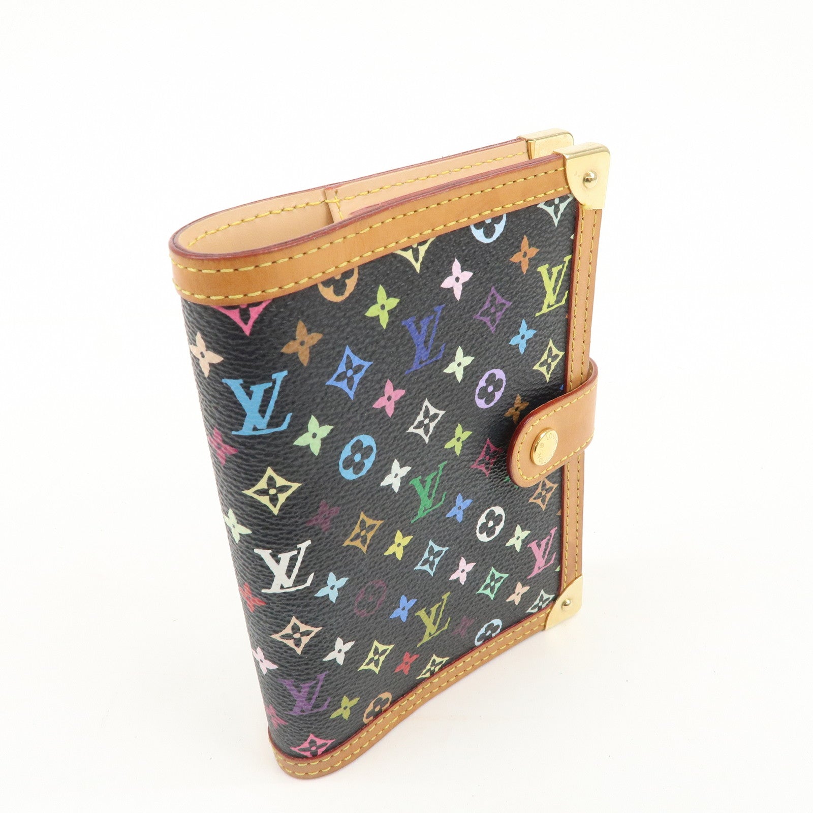 Louis Vuitton Monogram Multi Color Agenda PM Planner Cover R20895 Used