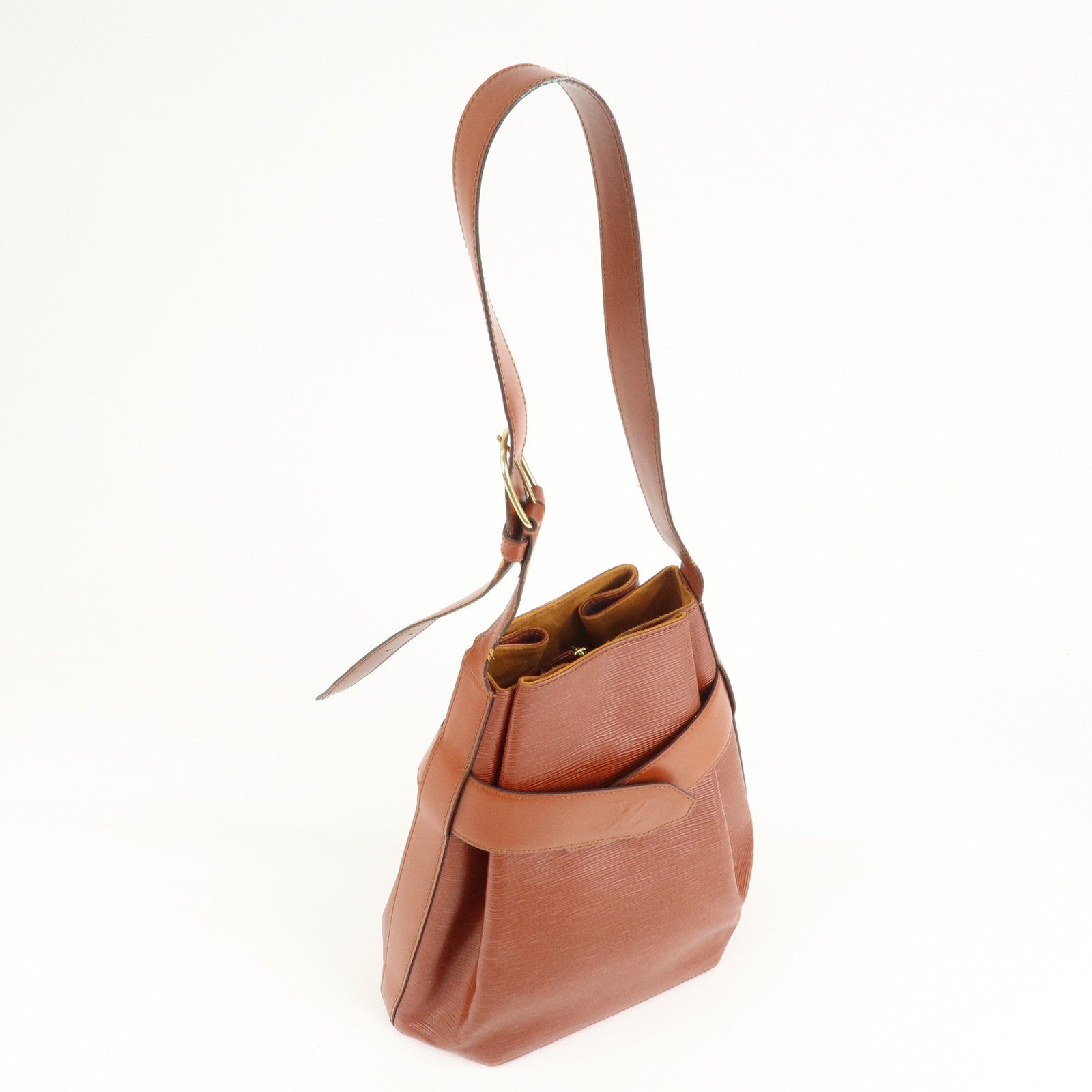 Louis Vuitton Epi Sac D
epaule GM Bucket Bag Kenya Brown M80193