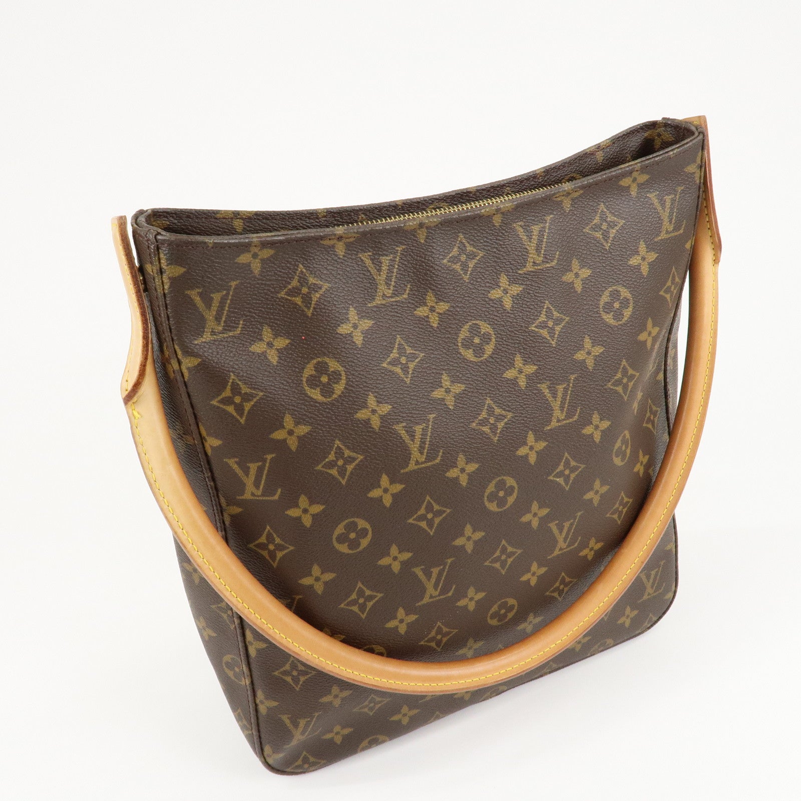 Louis Vuitton Monogram Looping GM Shoulder Bag Brown M51145 Used