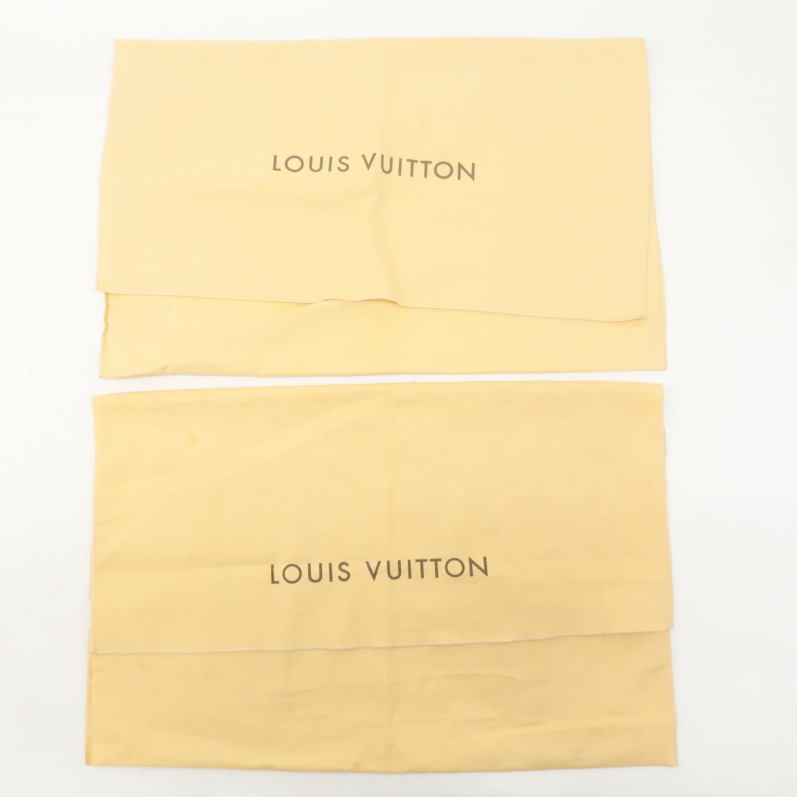 Louis Vuitton Set of 10 Dust Bag Storage Bag Flap Beige