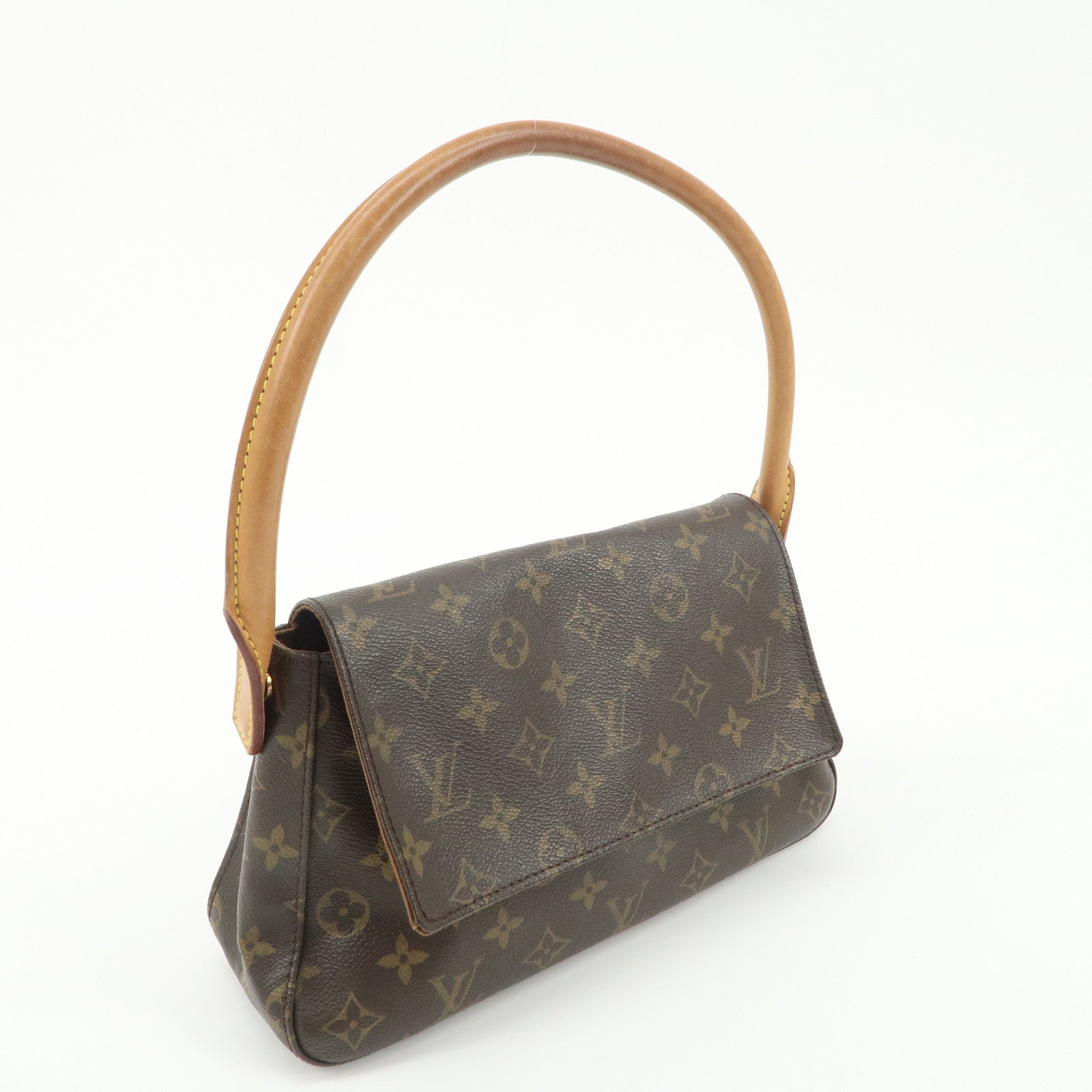 Louis Vuitton Monogram Mini Looping Shoulder Bag Hand Bag M51147 Used