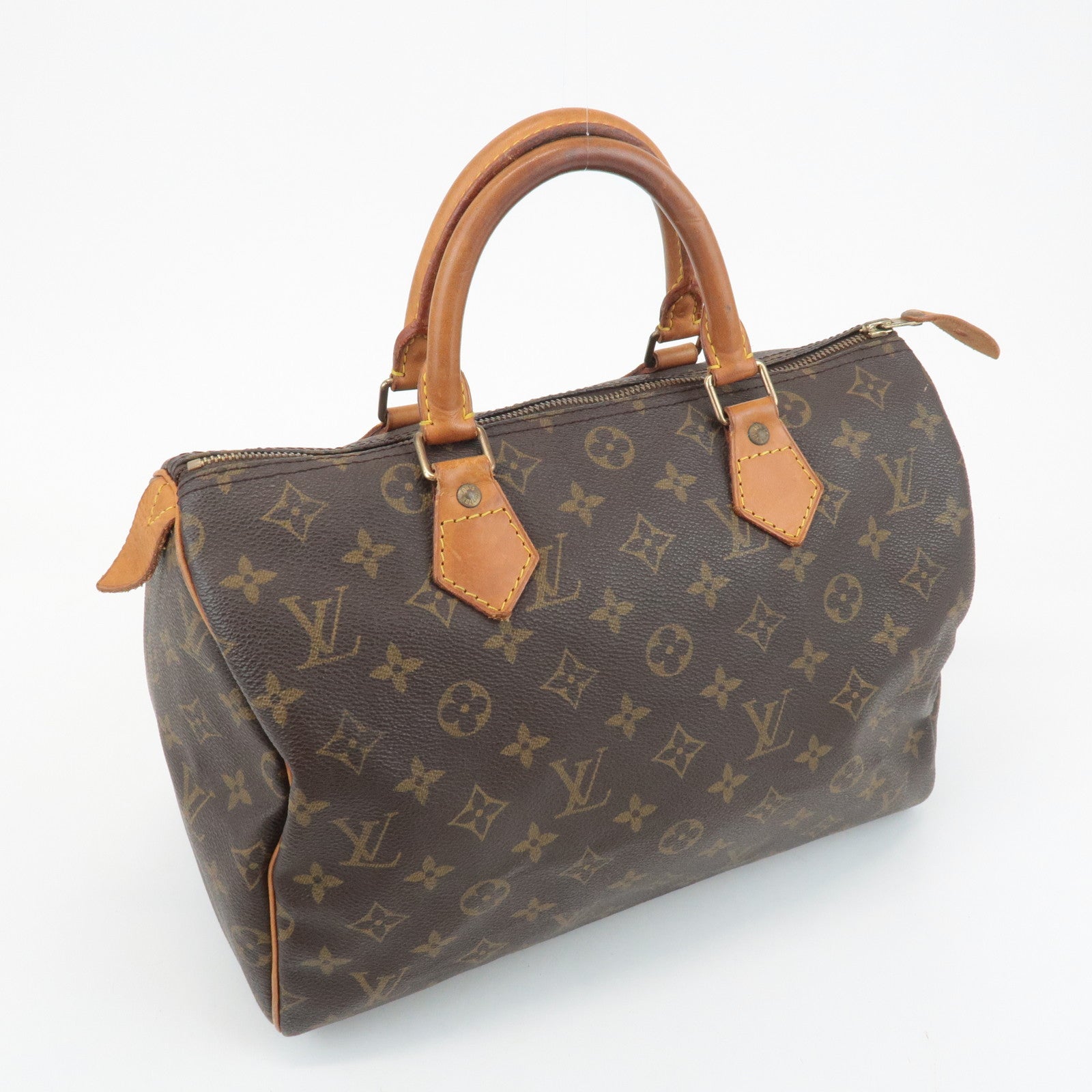 Louis Vuitton Monogram Speedy 30 Hand Bag Boston Bag M41526 Used