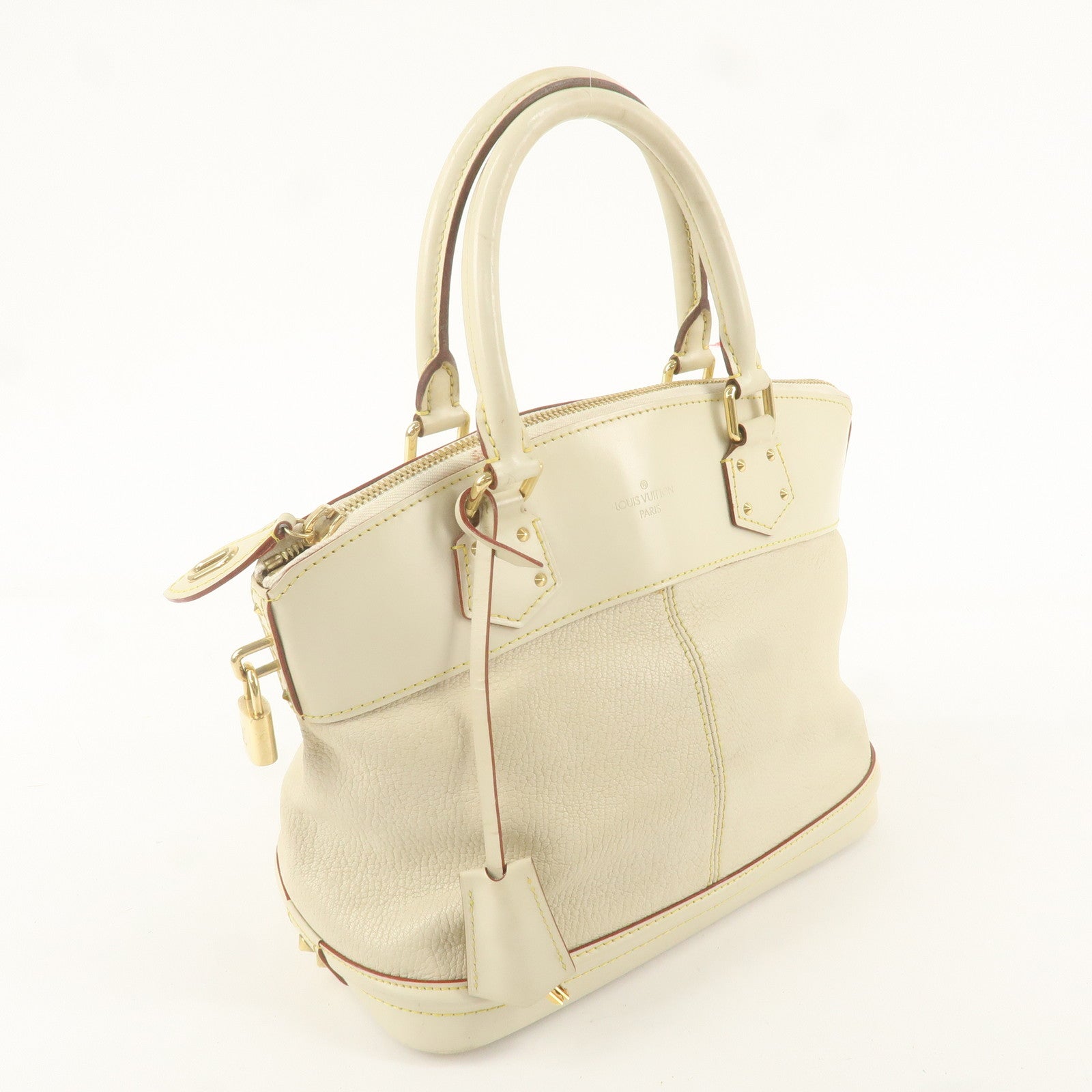 Louis Vuitton Suhari Lock It PM Hand Bag Blanc M91887