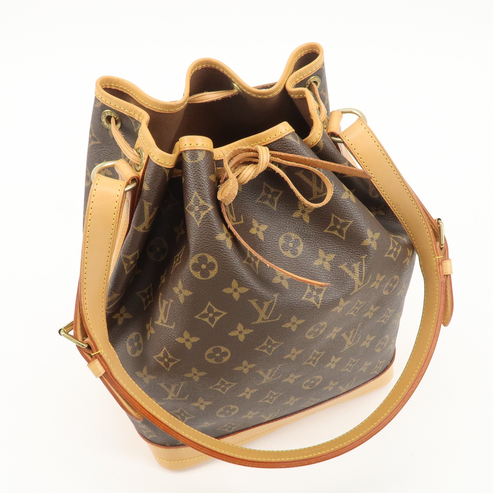 Louis Vuitton Monogram Noe Shoulder Bag Hand Bag Brown M42224 Used