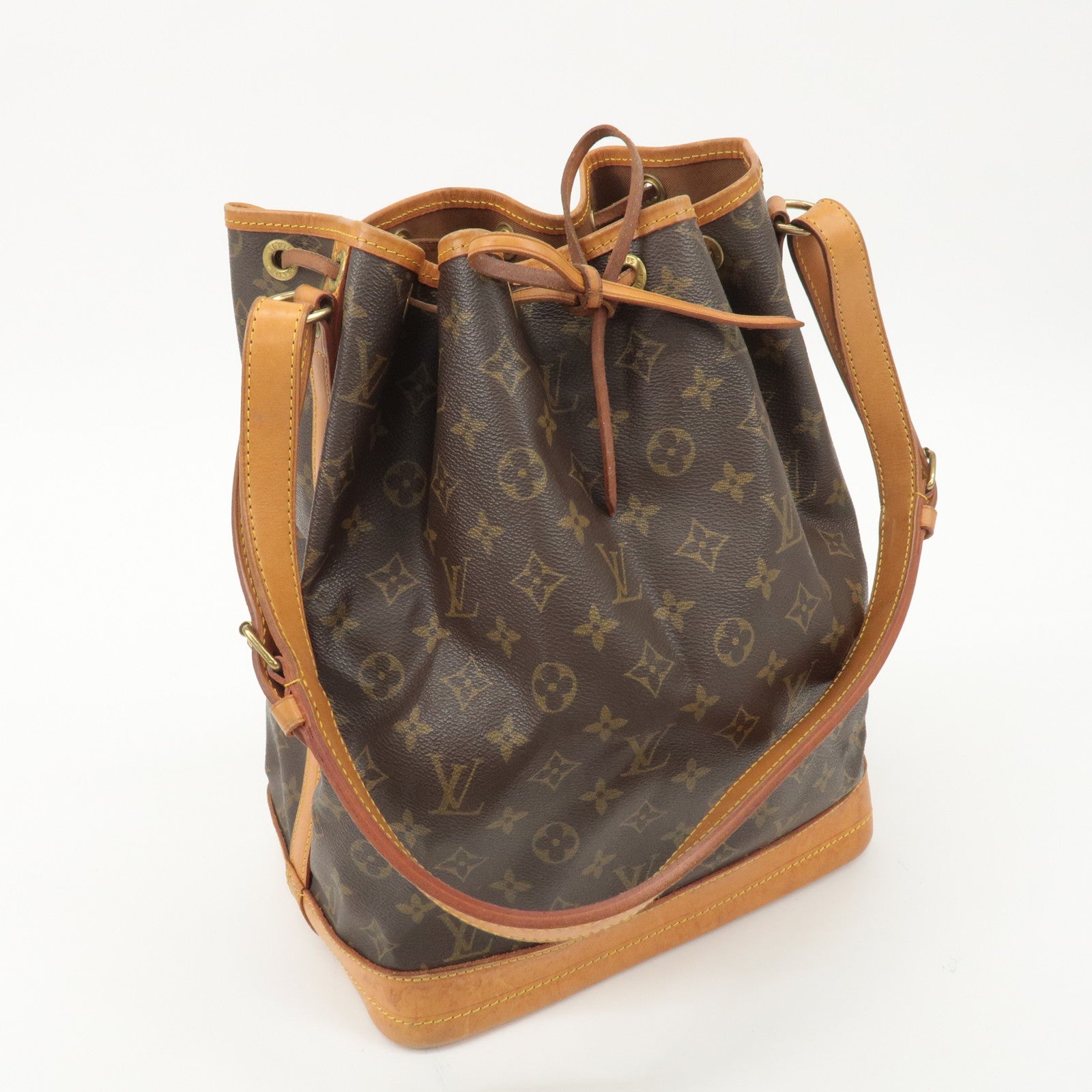 Louis Vuitton Monogram Noe Shoulder Bag Hand Bag Brown M42224 Used