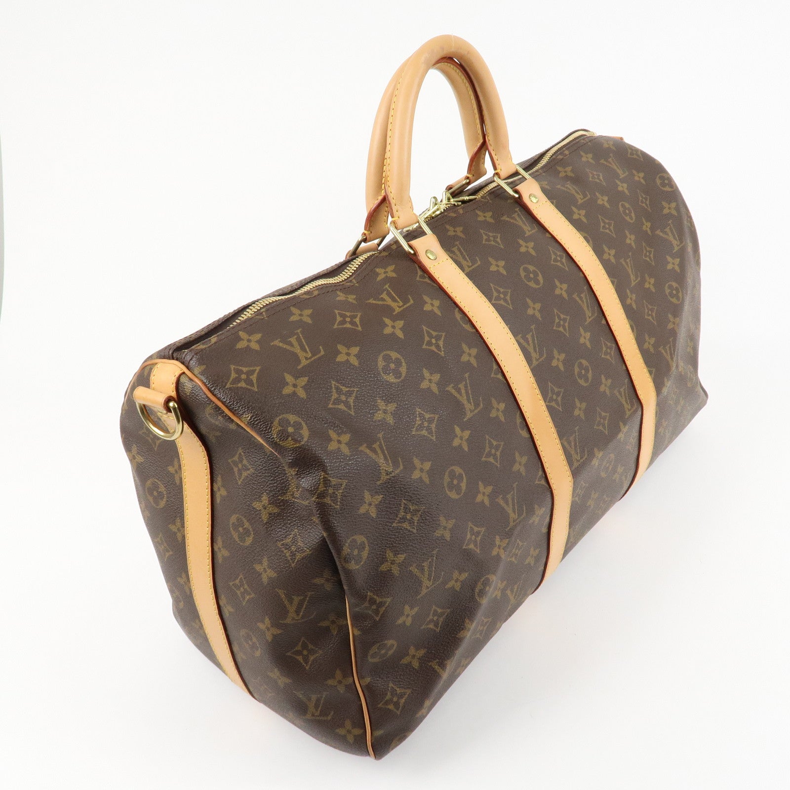 Louis Vuitton Monogram Keep All Bandouliere 50 Boston Bag M41416