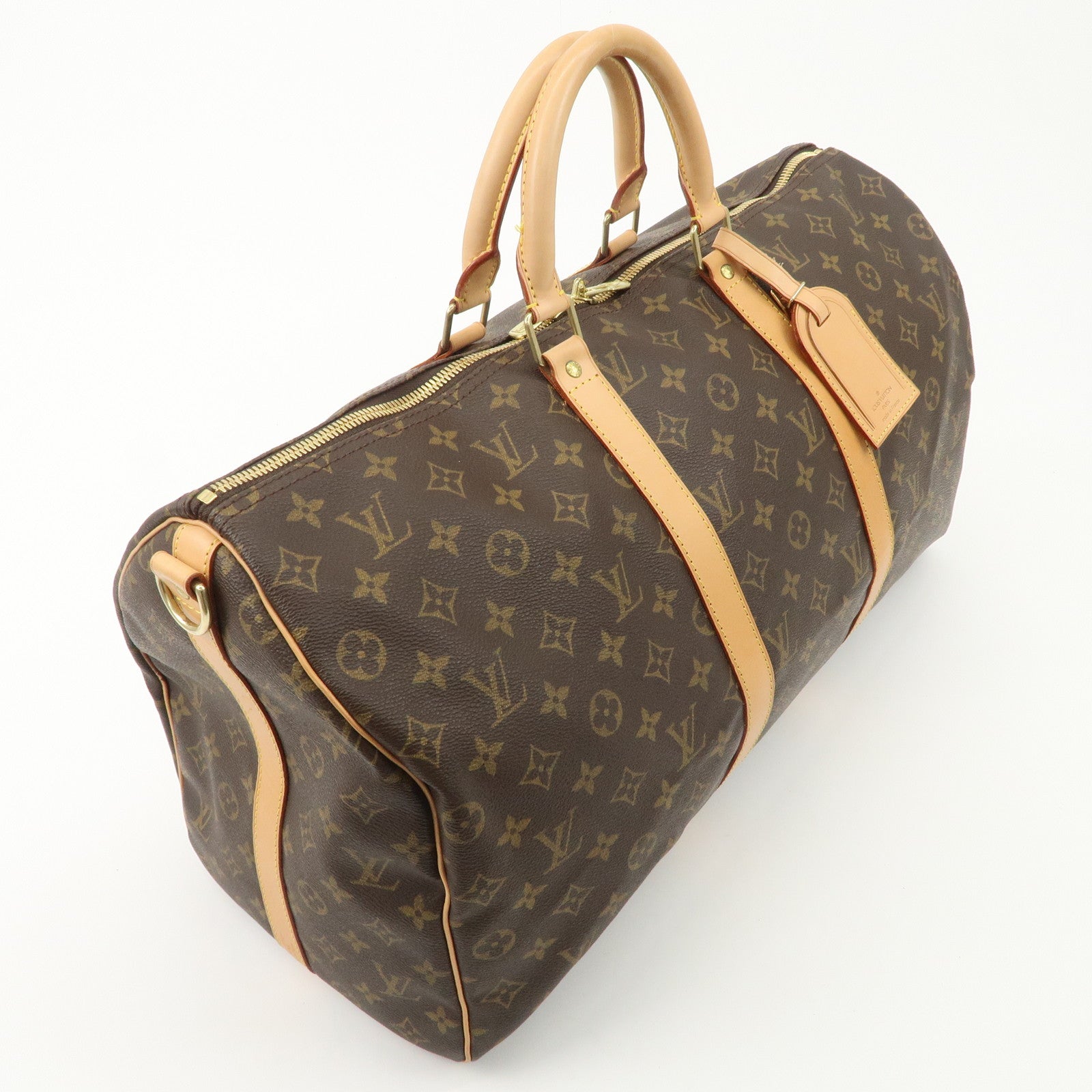 Louis Vuitton Monogram Keep All Bandouliere 50 Boston Bag M41416 Used