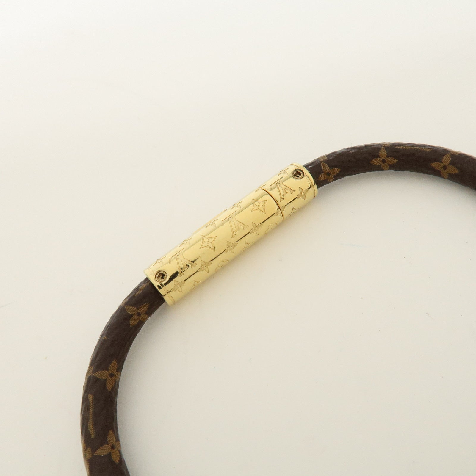 Louis Vuitton Monogram Bracelet LV Confidential Brown M8274F Used