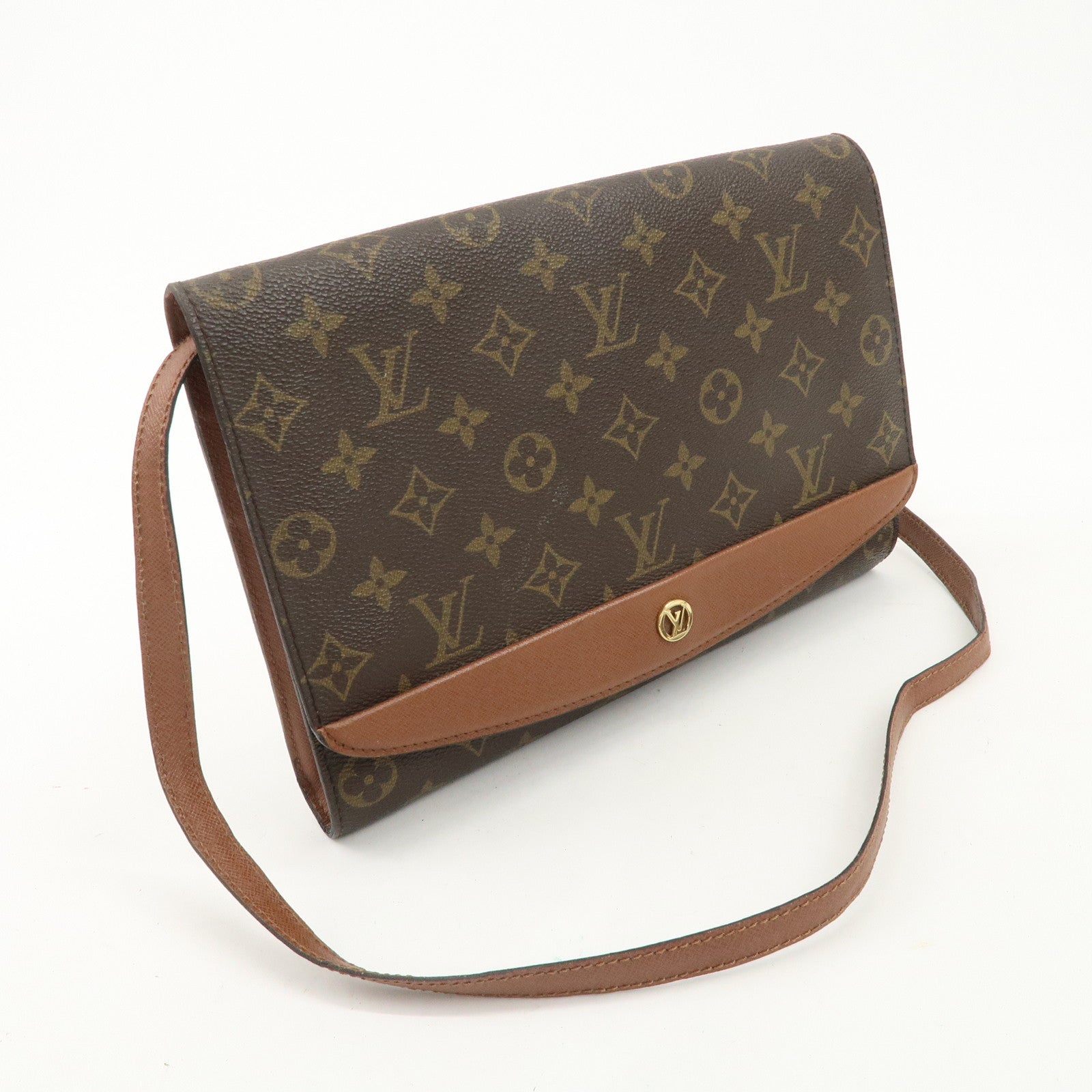 Louis Vuitton Monogram Bordeaux Shoulder Bag Hand Bag M51798 Used