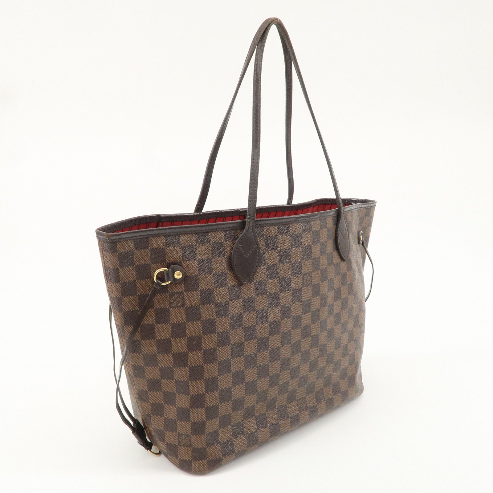 Louis Vuitton Damier Neverfull MM Tote Bag Cerise N41358