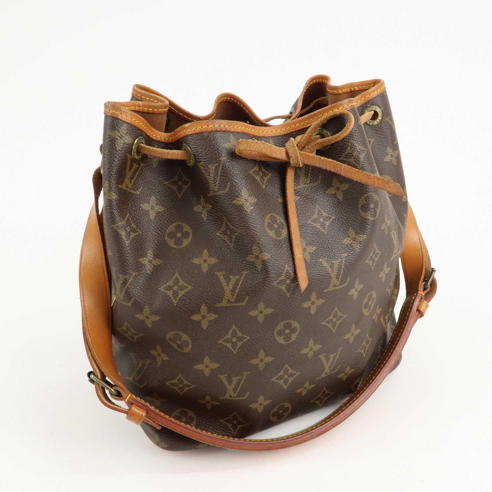 Louis Vuitton Monogram Petit Noe Shoulder Bag Brown M42226 Used