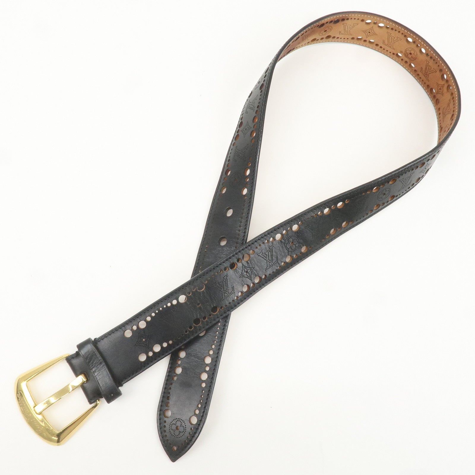 Louis Vuitton Saint-Tulle Belt Phoenix 40MM Vache 85/34 Noir