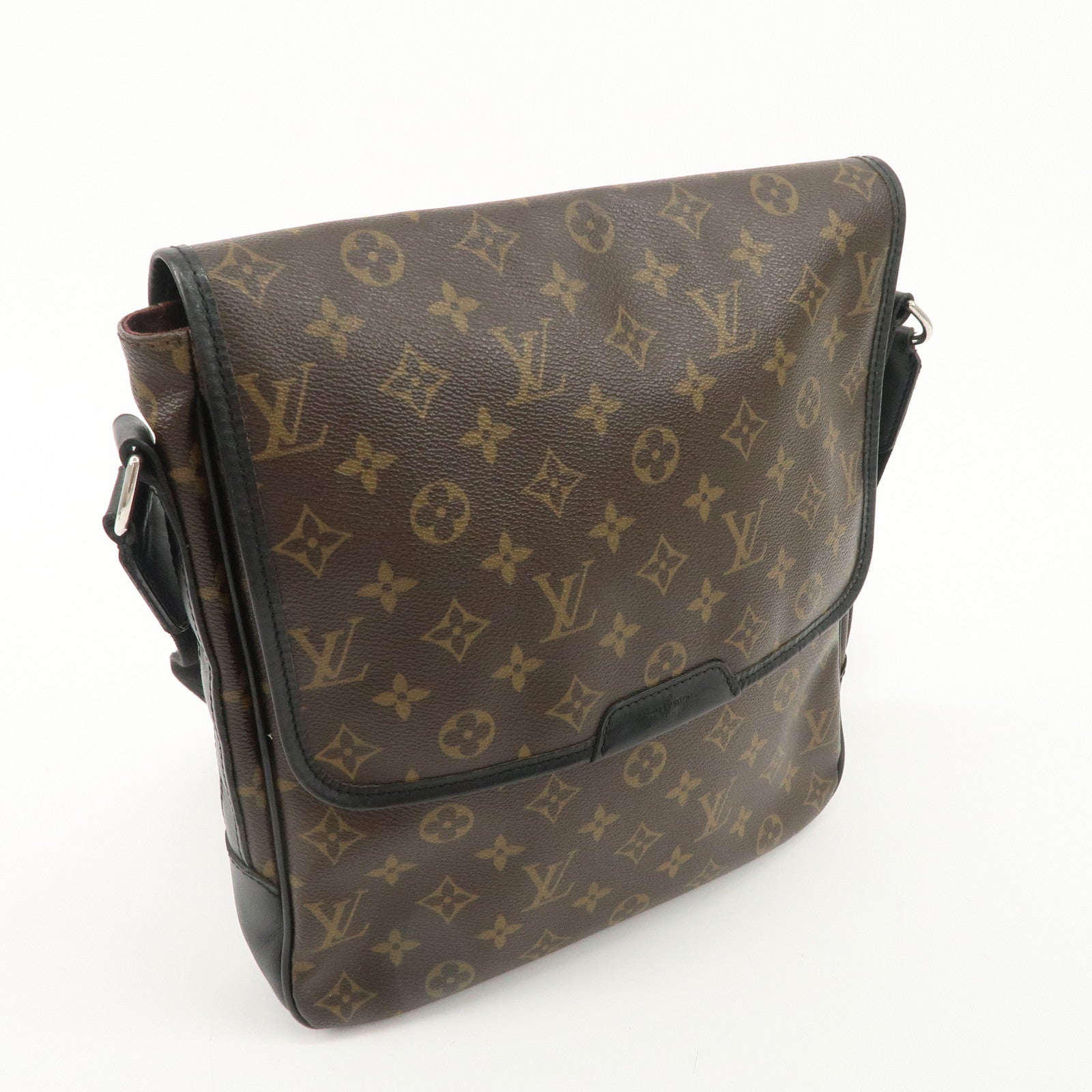 Louis Vuitton Macassar Bass MM Shoulder Bag Brown M56715 Used