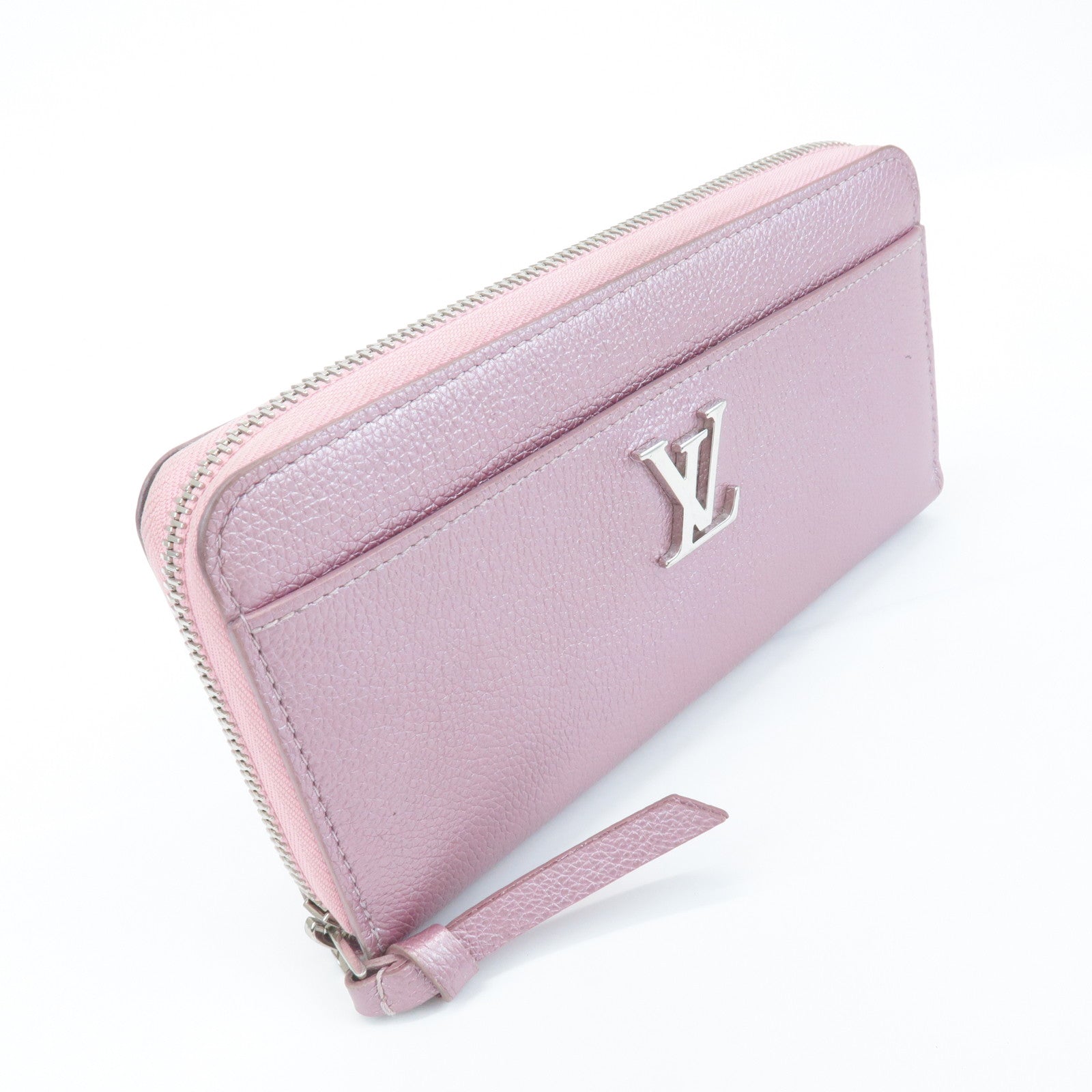 Louis Vuitton Zippy Lock Me Long Wallet Crystal Rose M69812 Used