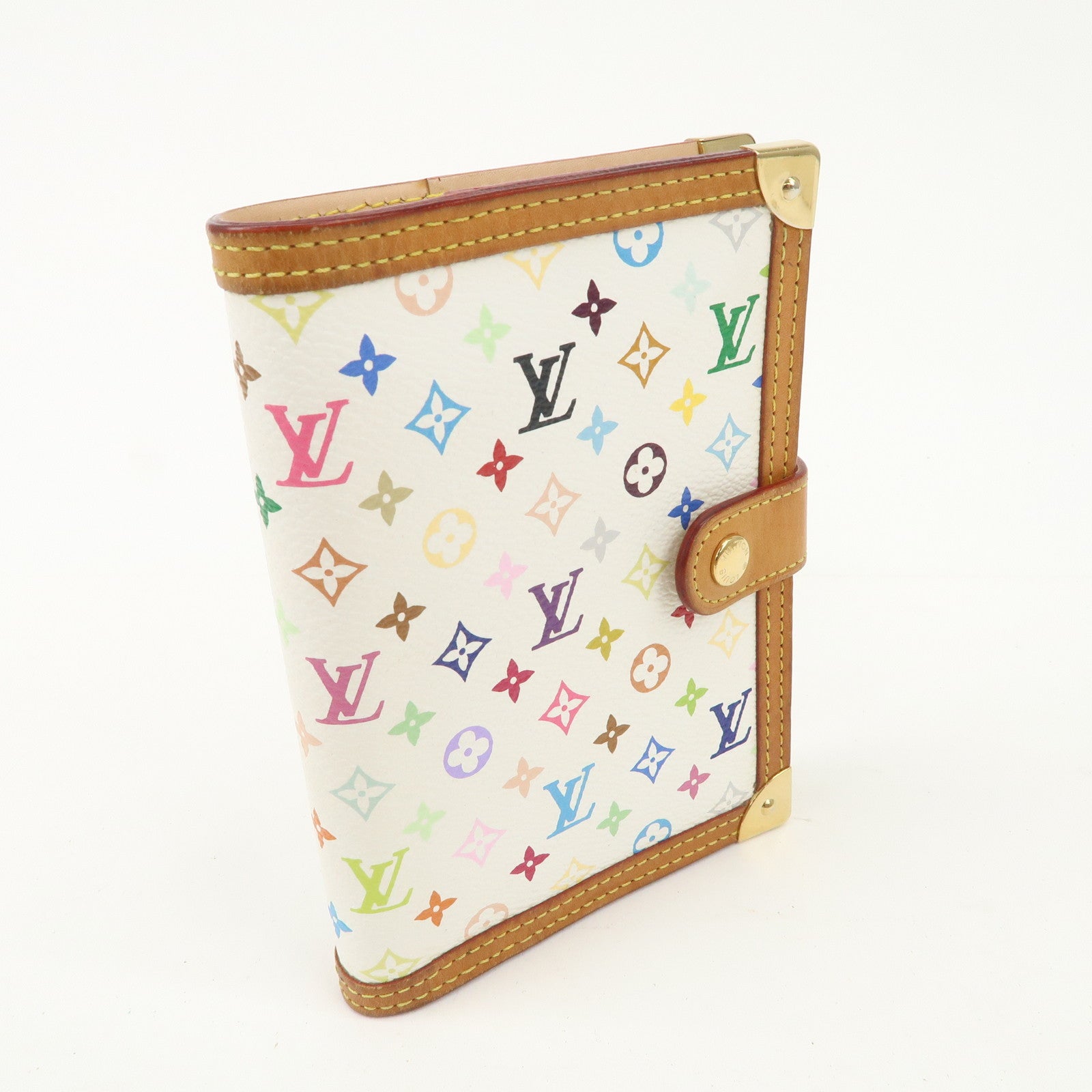 Louis Vuitton Monogram Multi Color Agenda PM Planner Cover R20896 Used