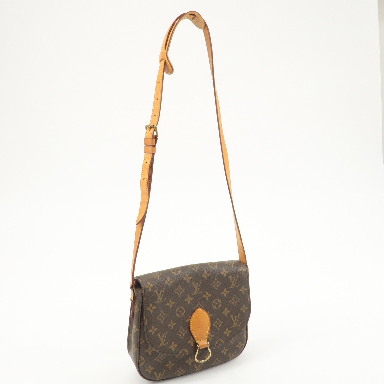 Louis Vuitton Monogram Saint Cloud GM Shoulder Bag Brown M51242