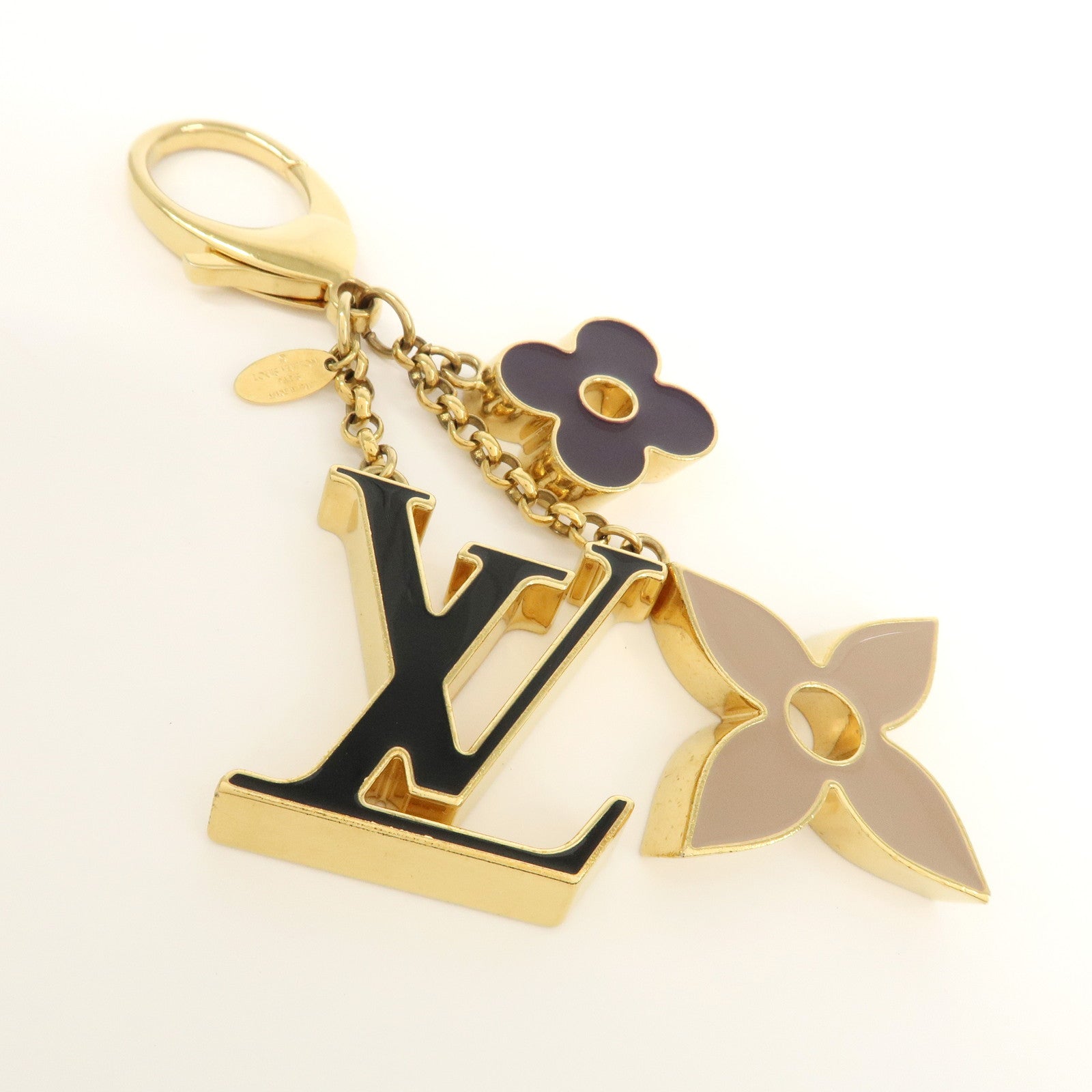 Louis Vuitton Fleur de Monogram Key Chain Bag Charm M67119 Used