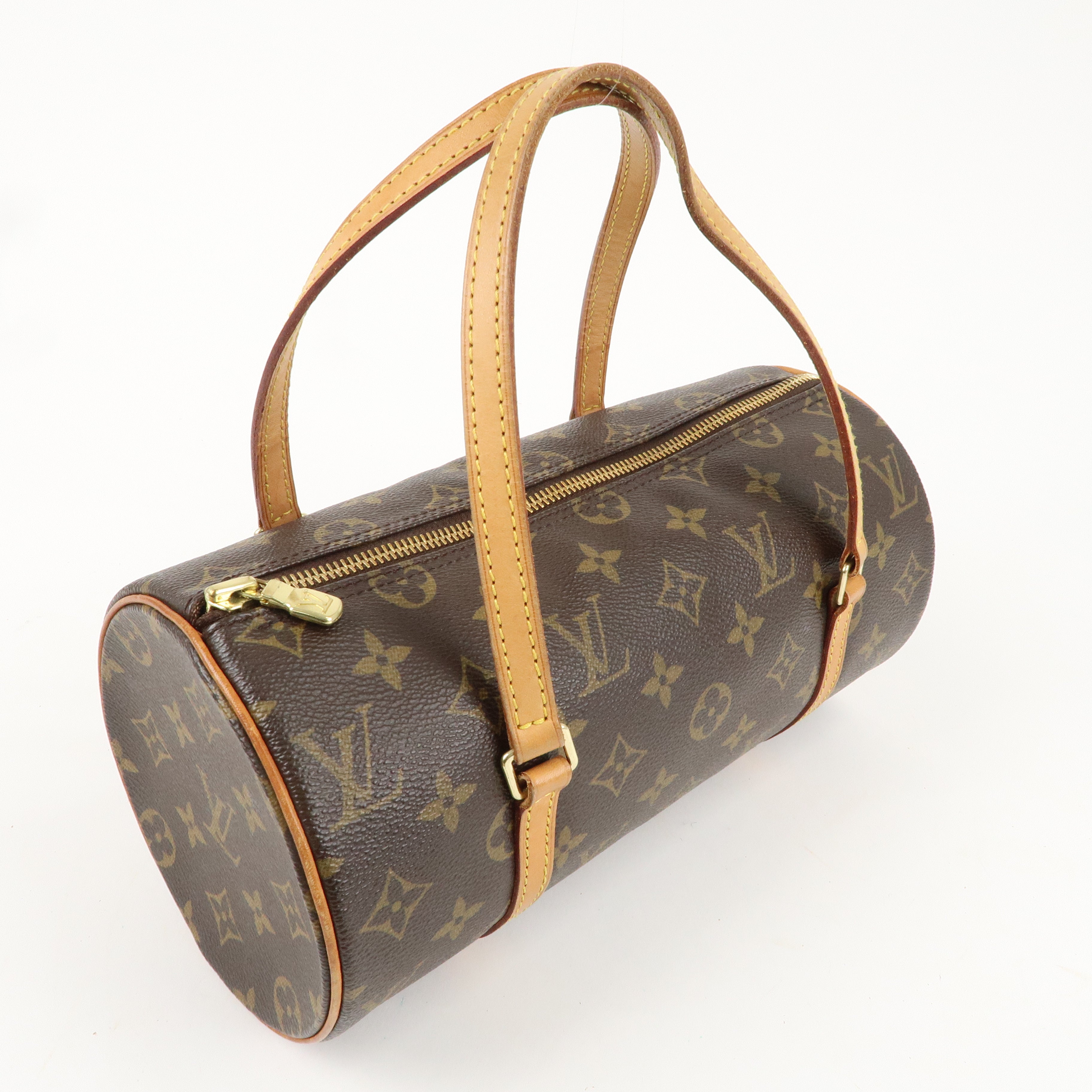 Louis Vuitton Monogram Papillon 26 Hand Bag Brown M51385