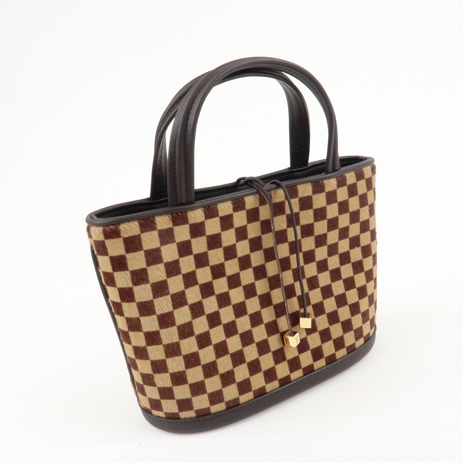 Louis Vuitton Damier Sauvage Impala Hand Bag Beige Brown M92133 Used