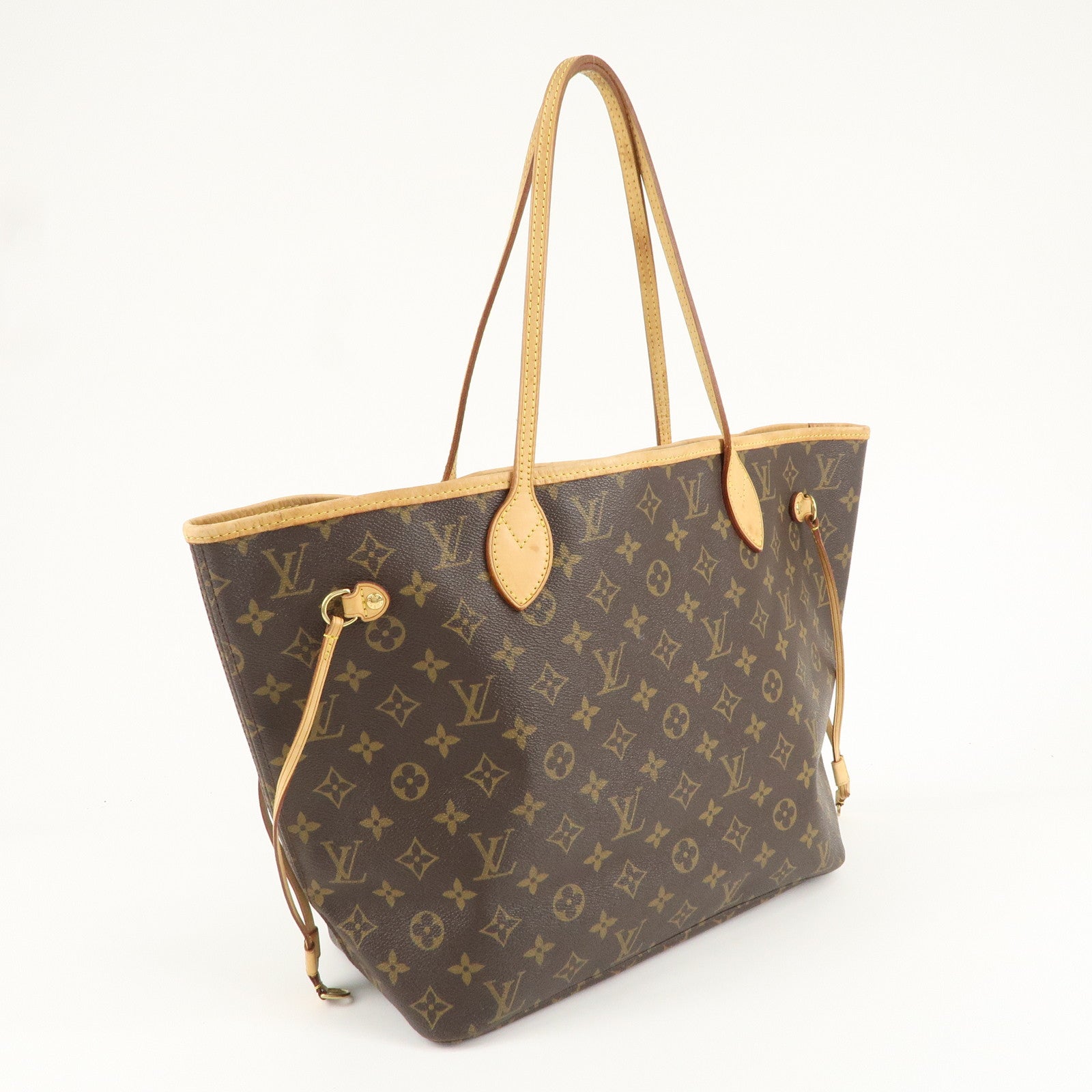 Louis Vuitton Monogram Neverfull MM Tote Bag Brown M40156