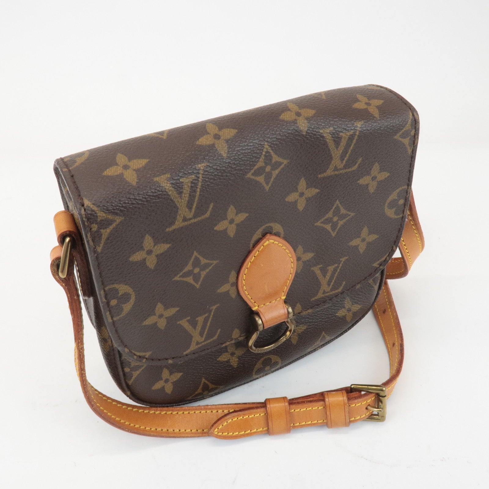 Louis Vuitton Monogram Mini Saint Cloud Shoulder Bag M51244 Used