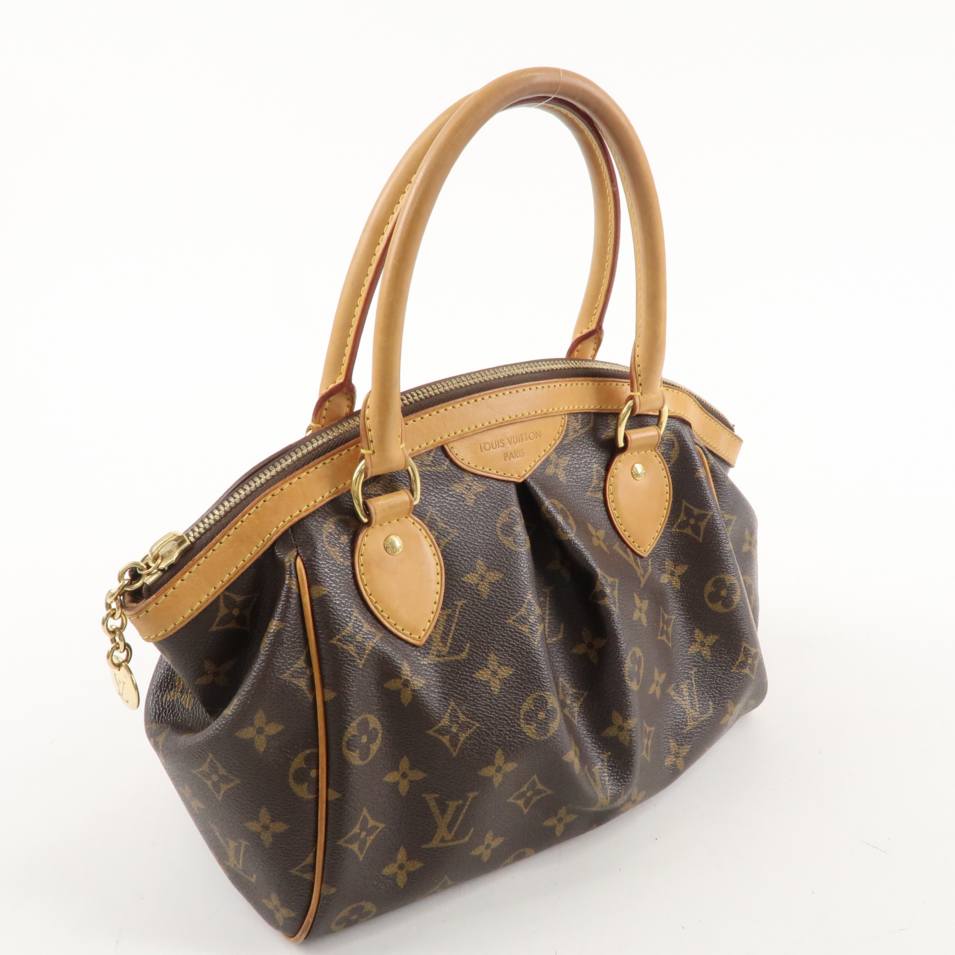 Louis Vuitton Monogram Tivoli PM Hand Bag Brown M40143