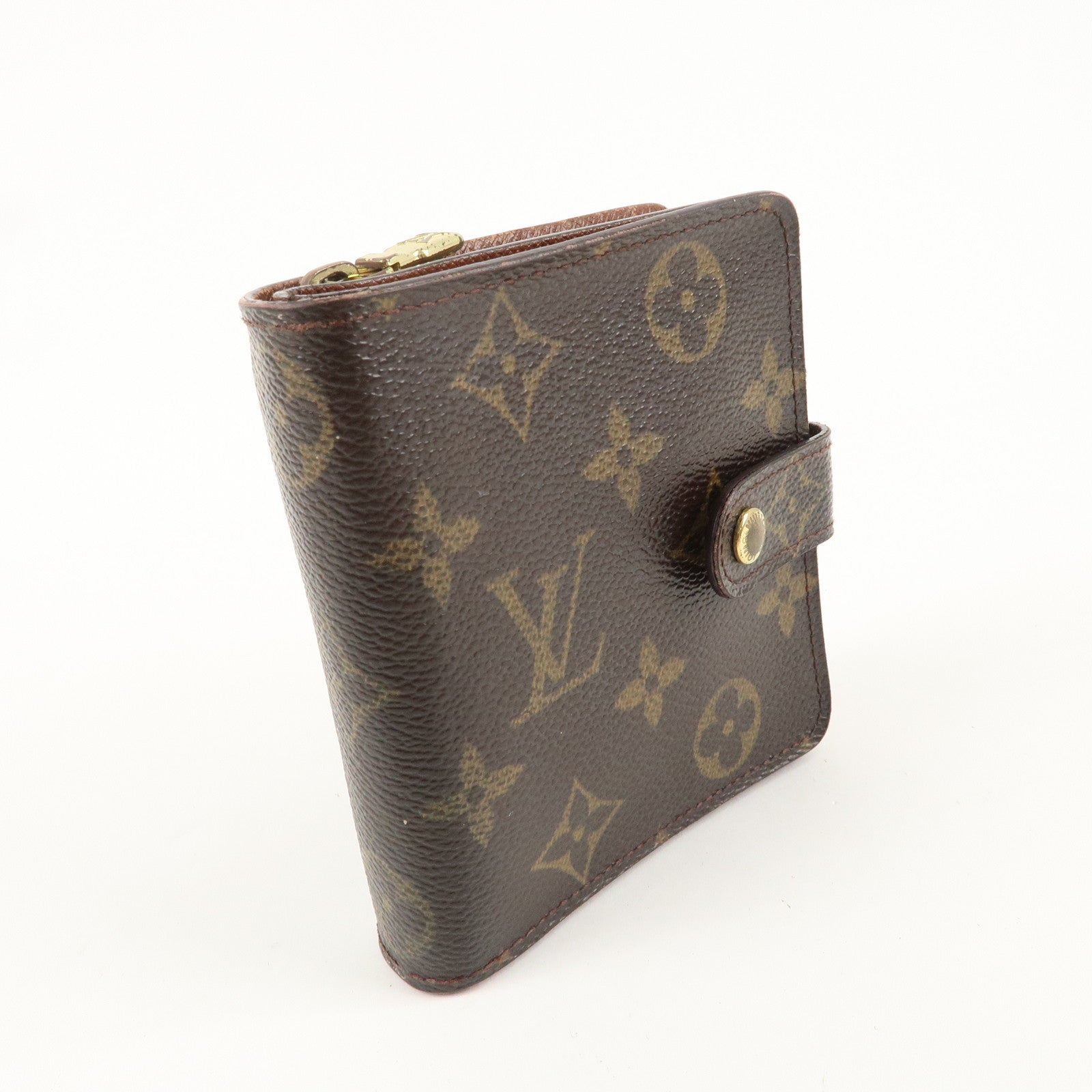 Louis Vuitton Monogram Compact Zip Small Wallet M61667