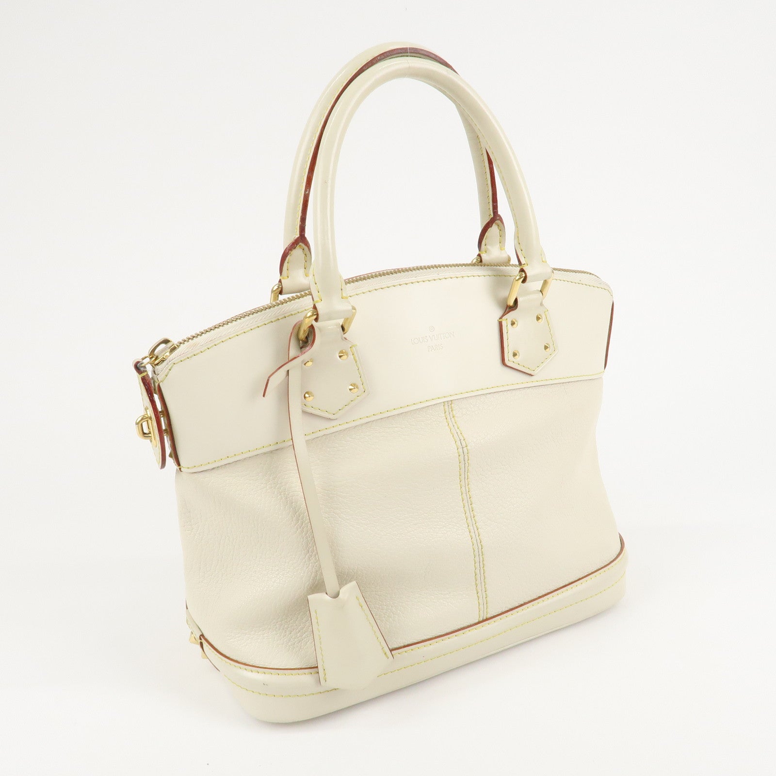 Louis Vuitton Suhari Lock It PM Hand Bag Blanc M91887 Used