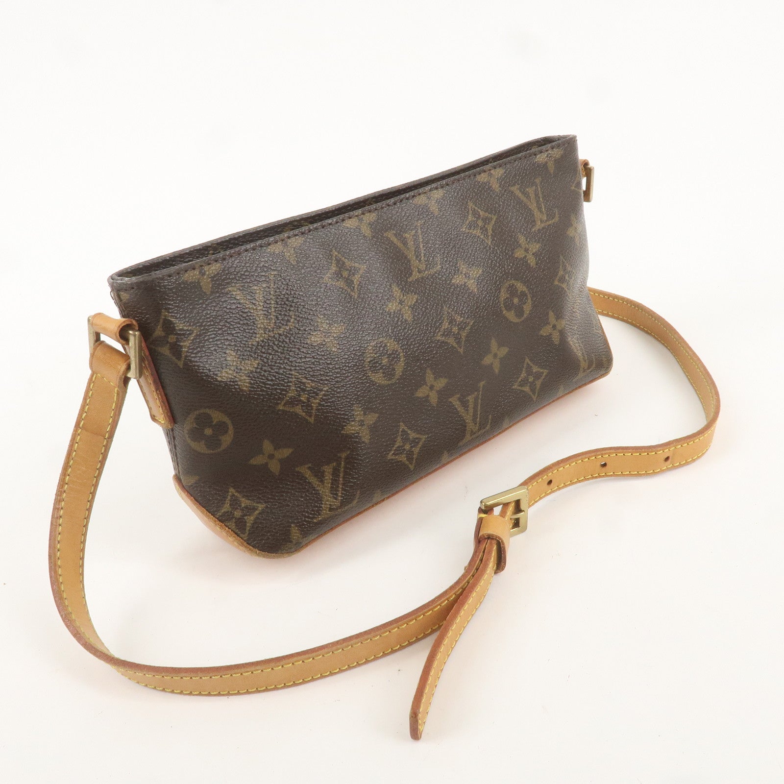 Louis Vuitton Monogram Trotteur Shoulder Bag Brown M51240