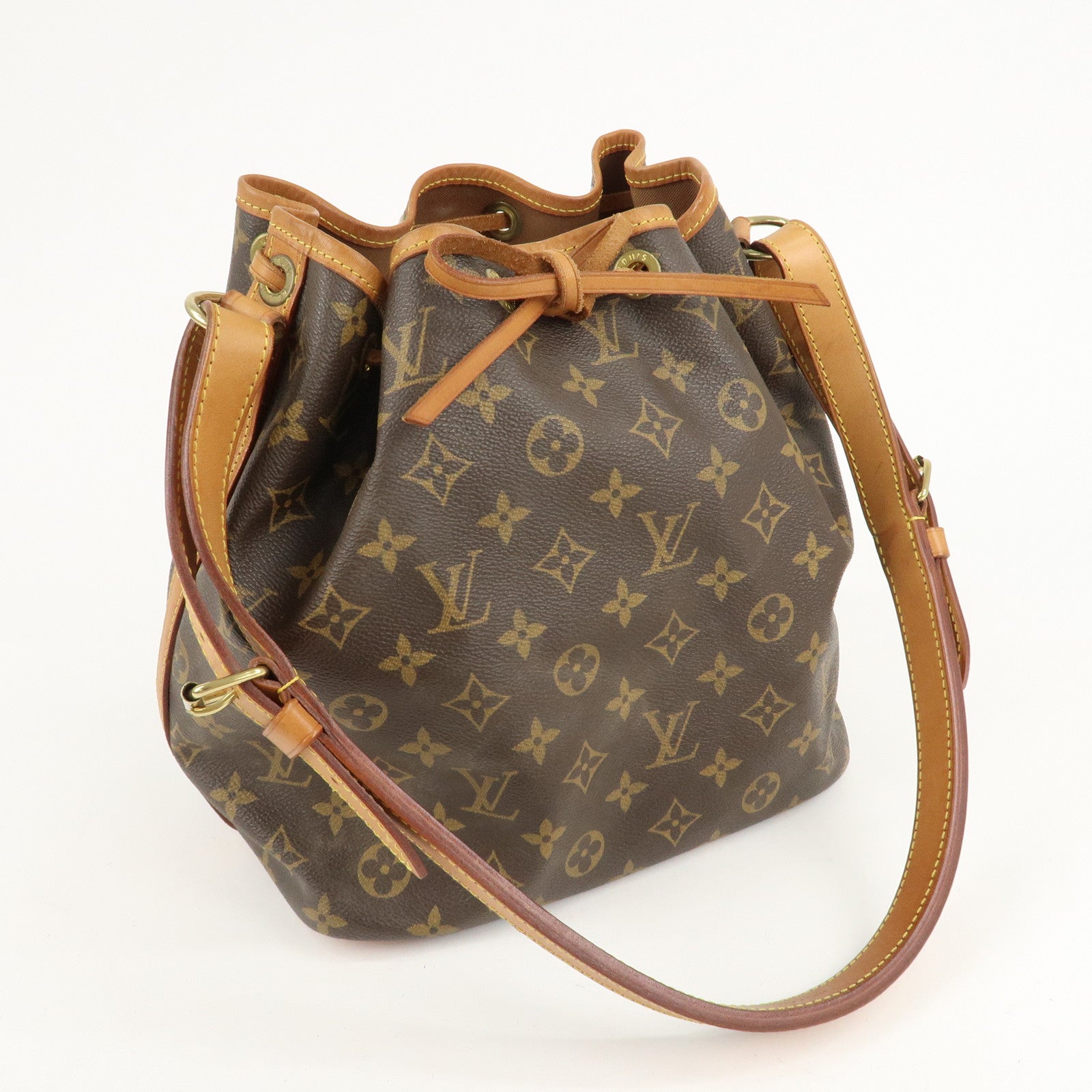 Louis Vuitton Monogram Petit Noe Shoulder Bag Brown M42226 Used