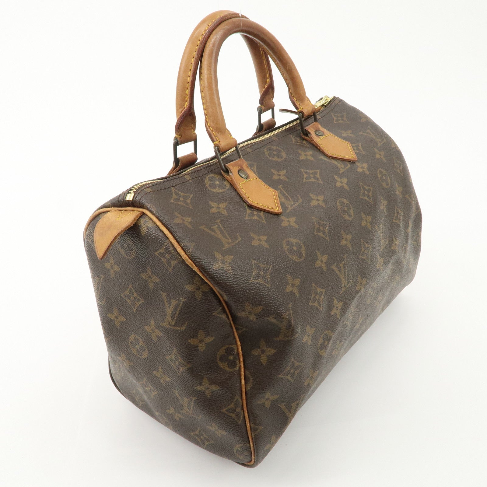 Louis Vuitton Monogram Speedy 30 Hand Bag Boston Bag M41526 Used