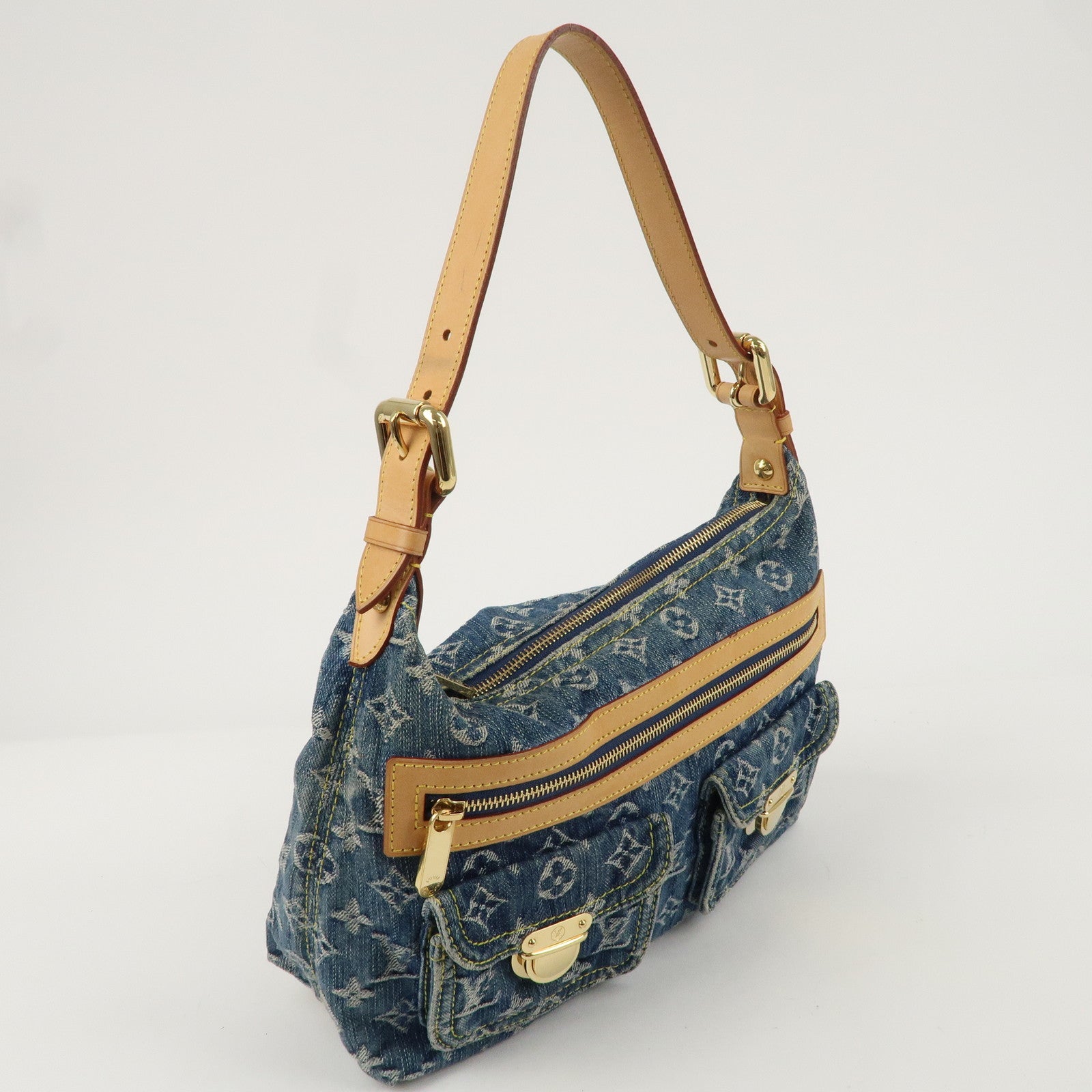 Louis Vuitton Monogram Denim Baggy PM Blue M95049