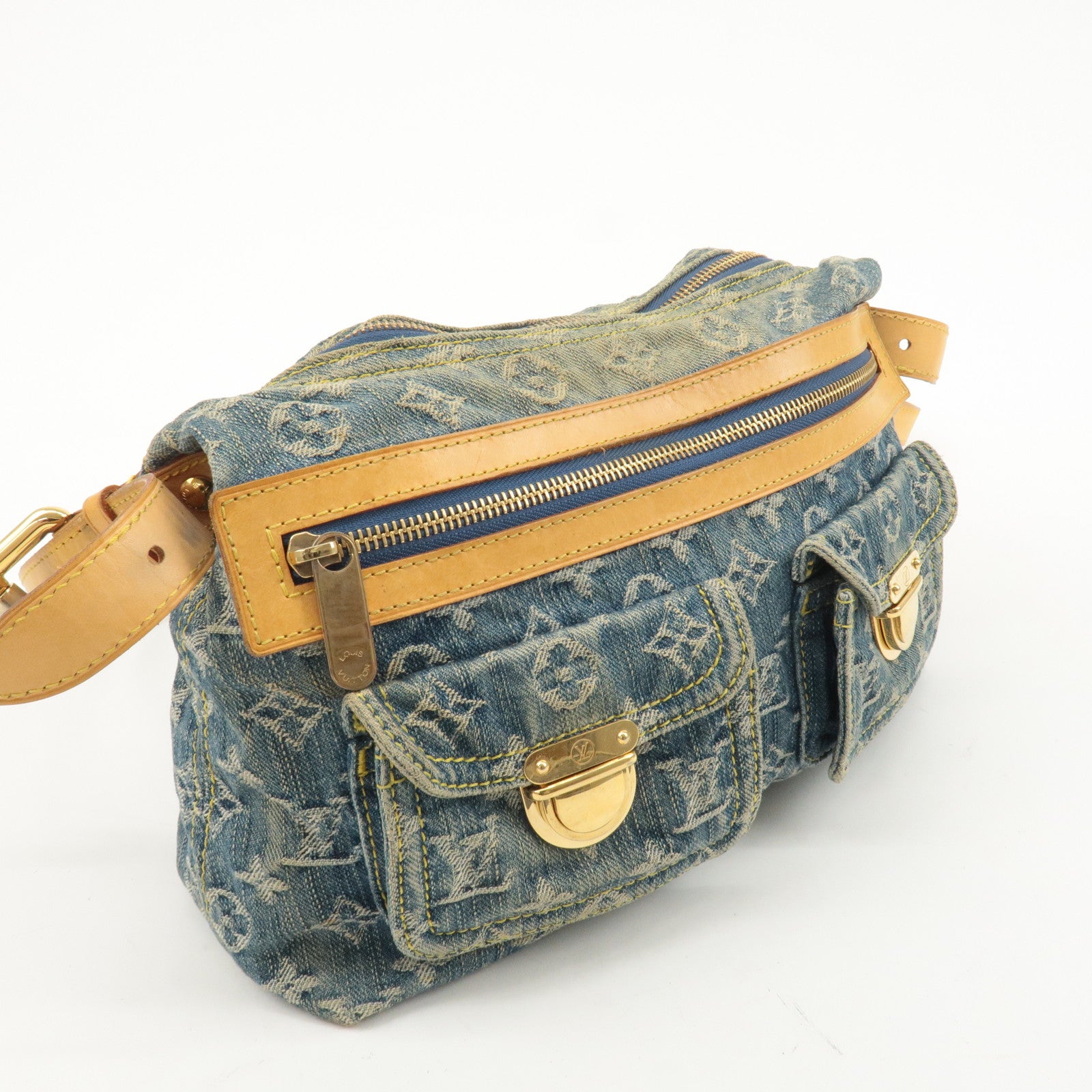 Louis Vuitton Monogram Denim Baggy PM Shoulder Bag M95049