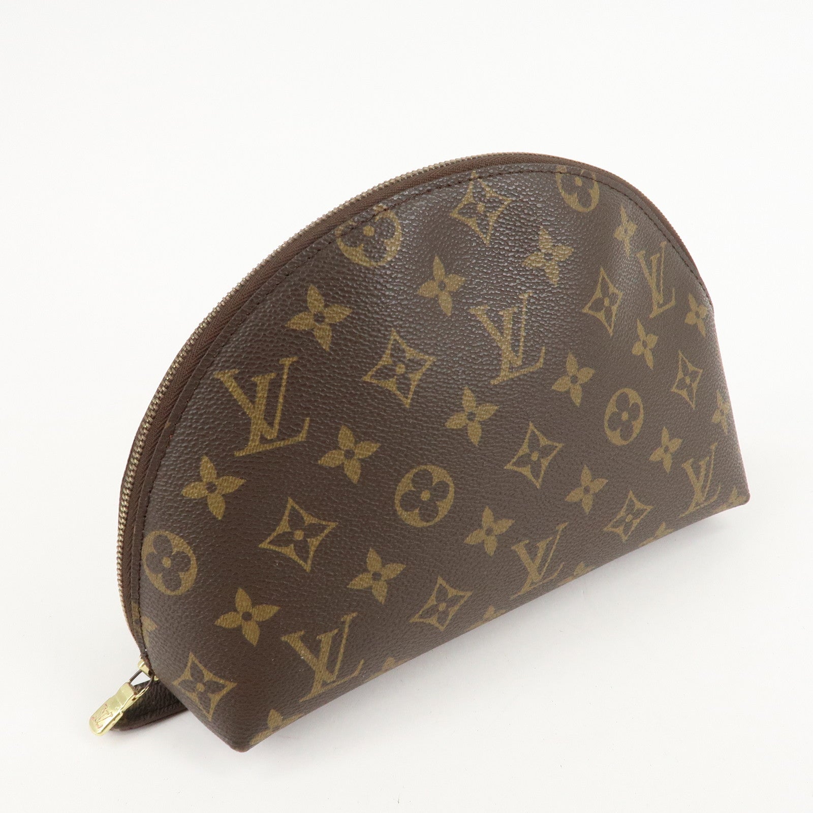 Louis Vuitton Monogram Trousse Demi Ronde Pouch M47520 Used