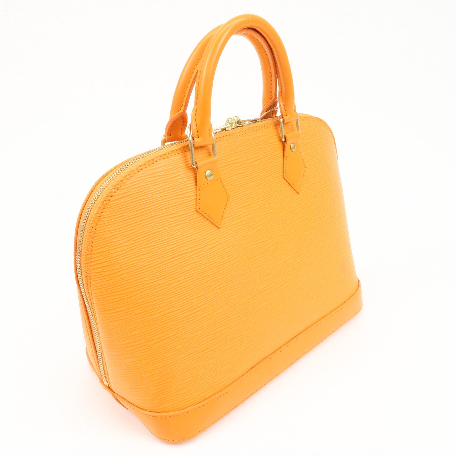 Louis Vuitton Epi Alma PM Hand Bag Pimont Orange M40623 Used